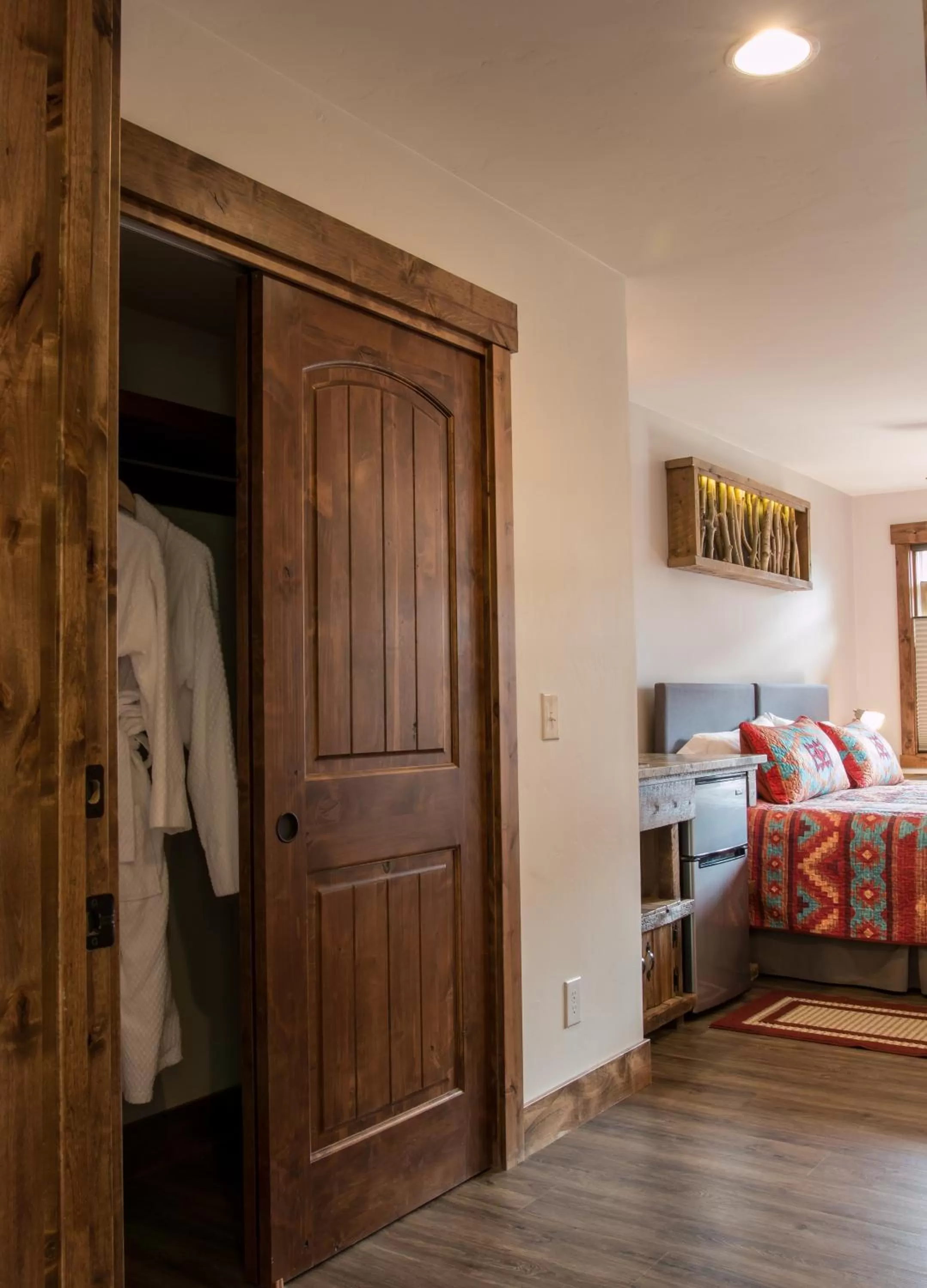 Bed in Clear Creek Inn