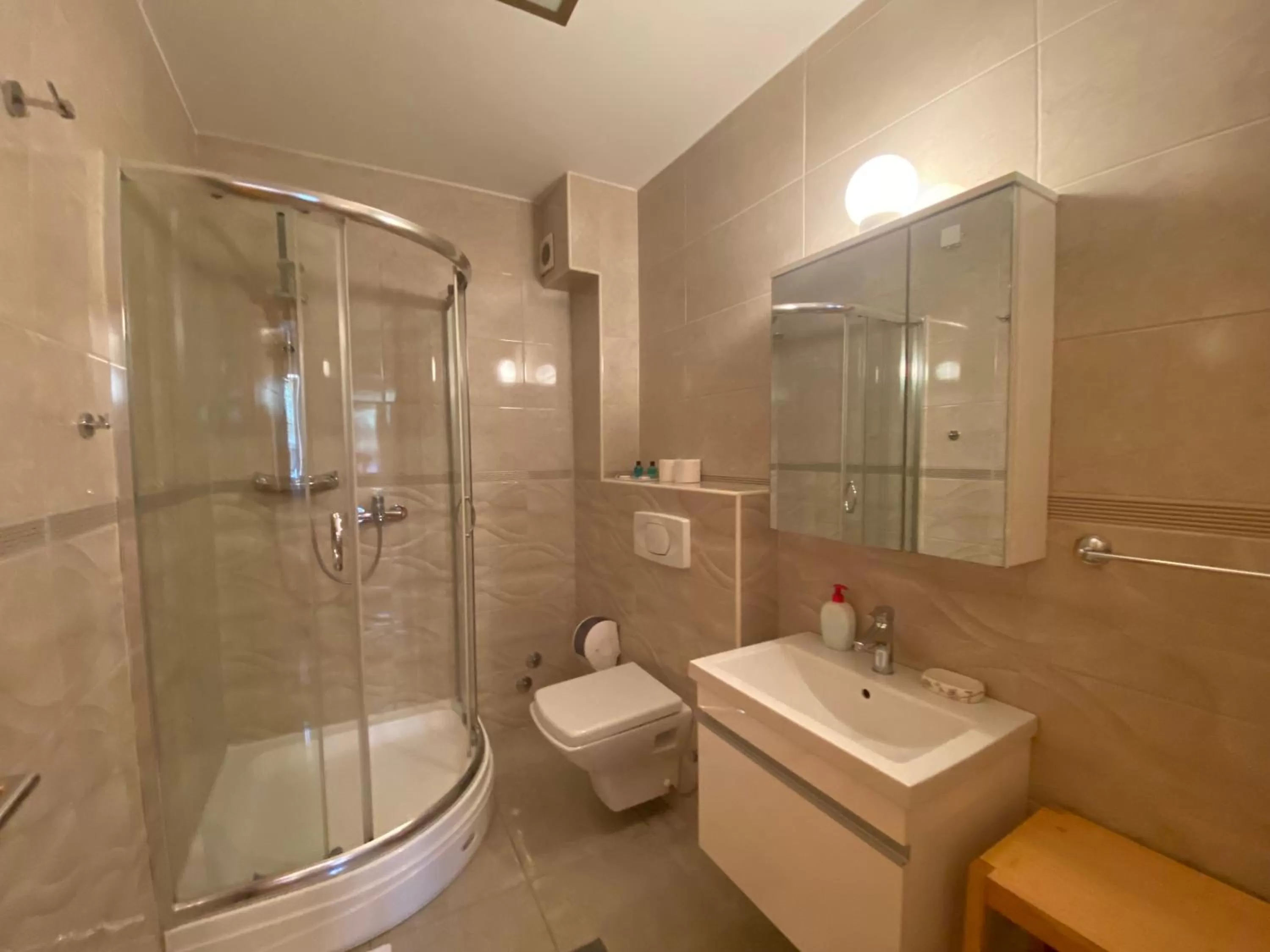 Shower in Hotel Berr