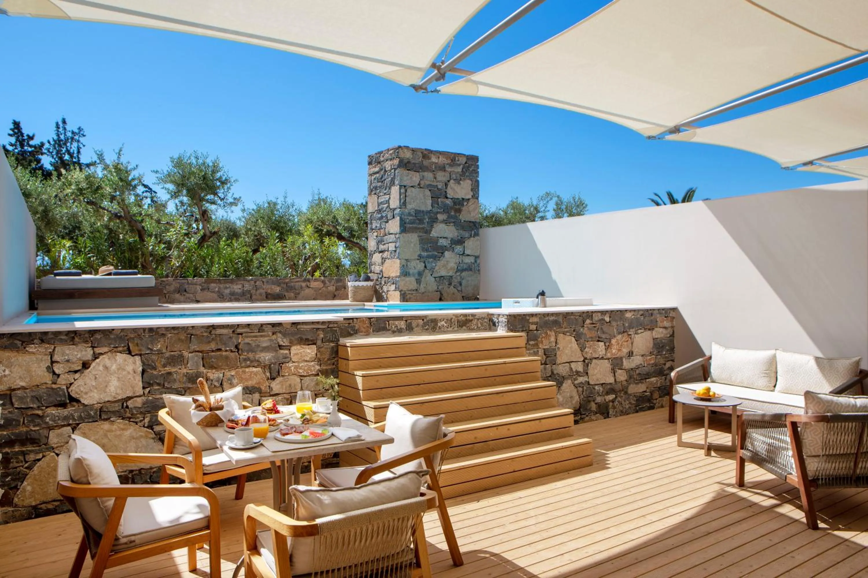 Swimming pool in Wyndham Grand Crete Mirabello Bay