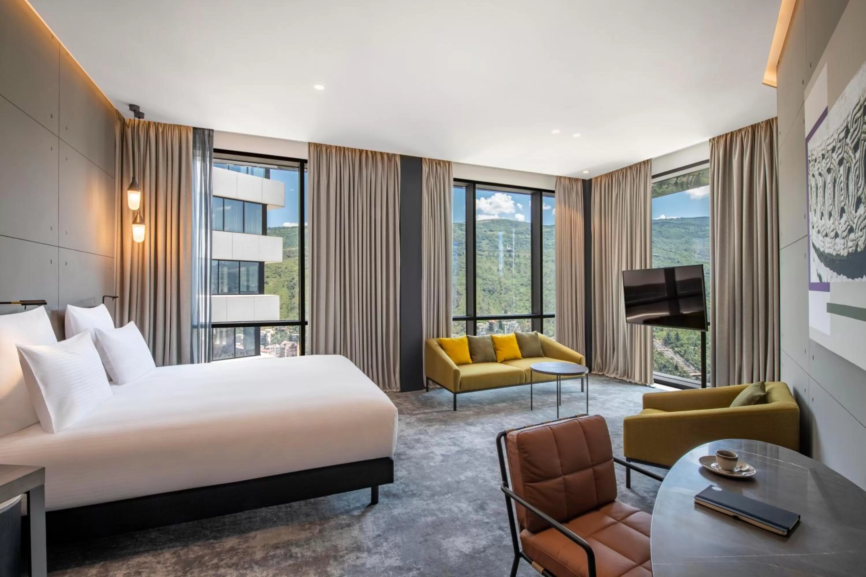 Photo of the whole room, Bed in Pullman Tbilisi Axis Towers