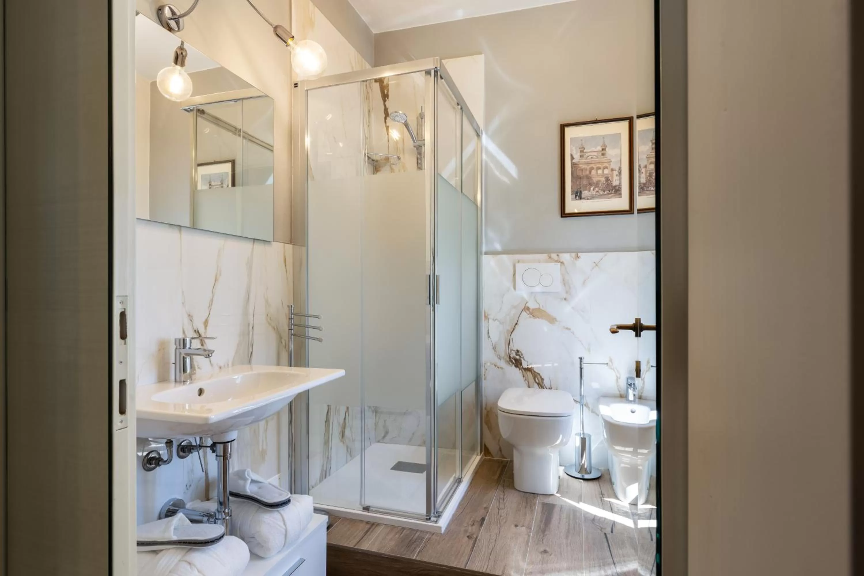 Shower in B&B Ninfeo dell' Arancera