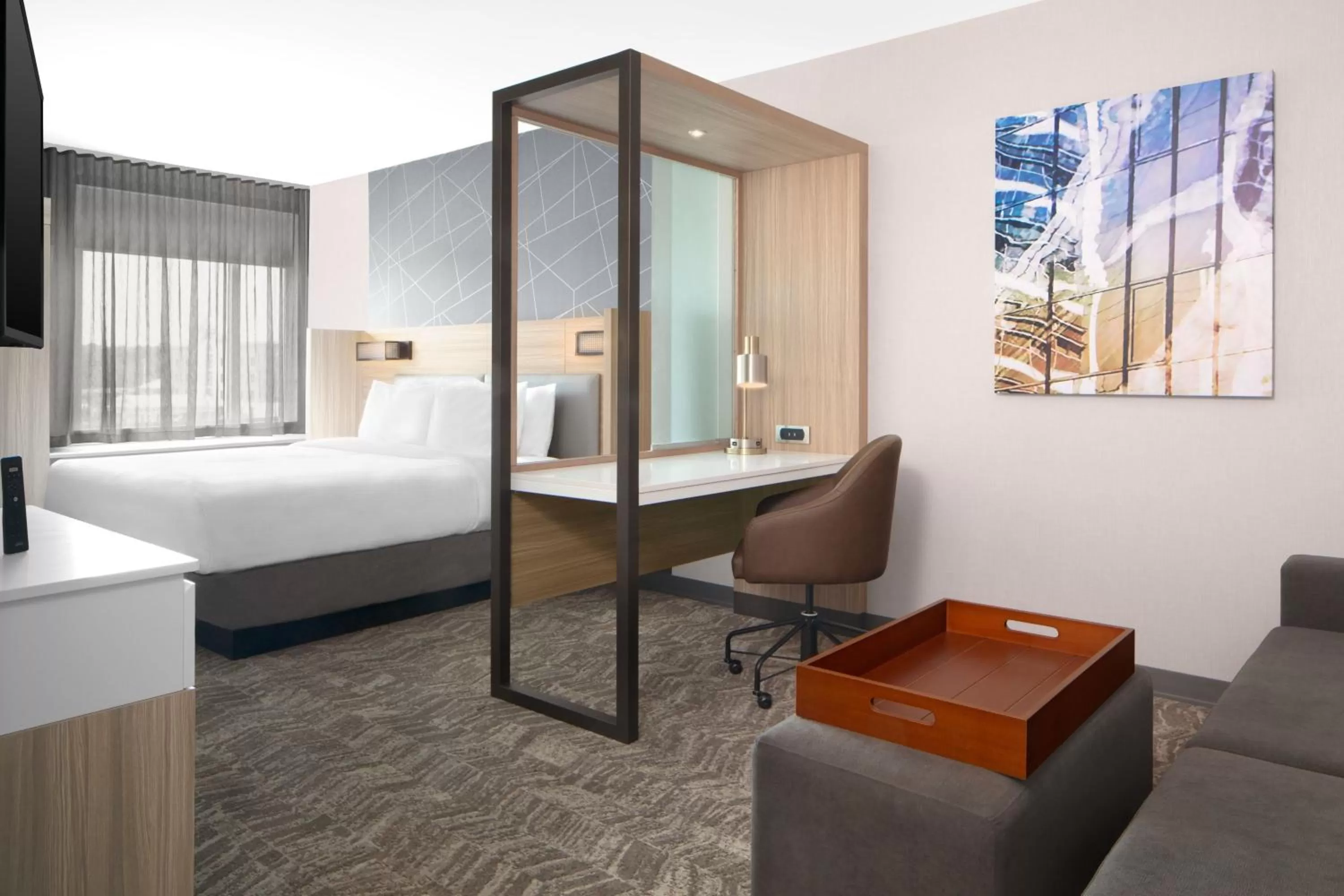 Photo of the whole room, Bed in SpringHill Suites by Marriott Columbia near Fort Jackson