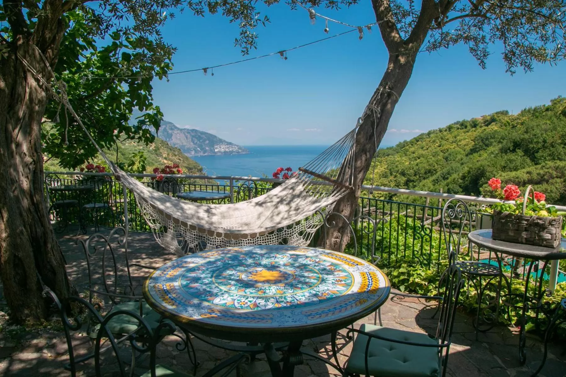 Patio in Villa Costanza sorrento B&b