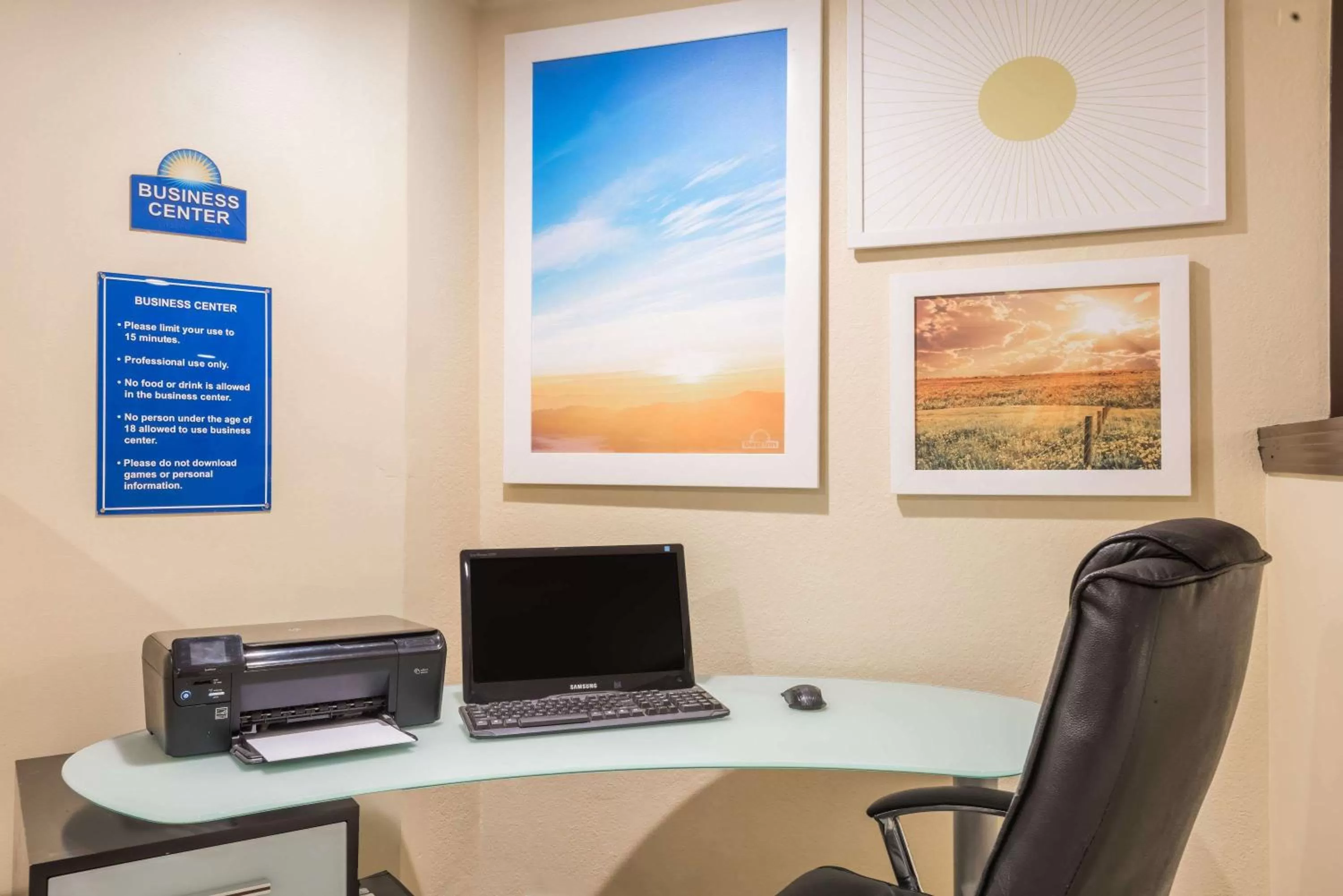 On site in Days Inn by Wyndham Greenfield