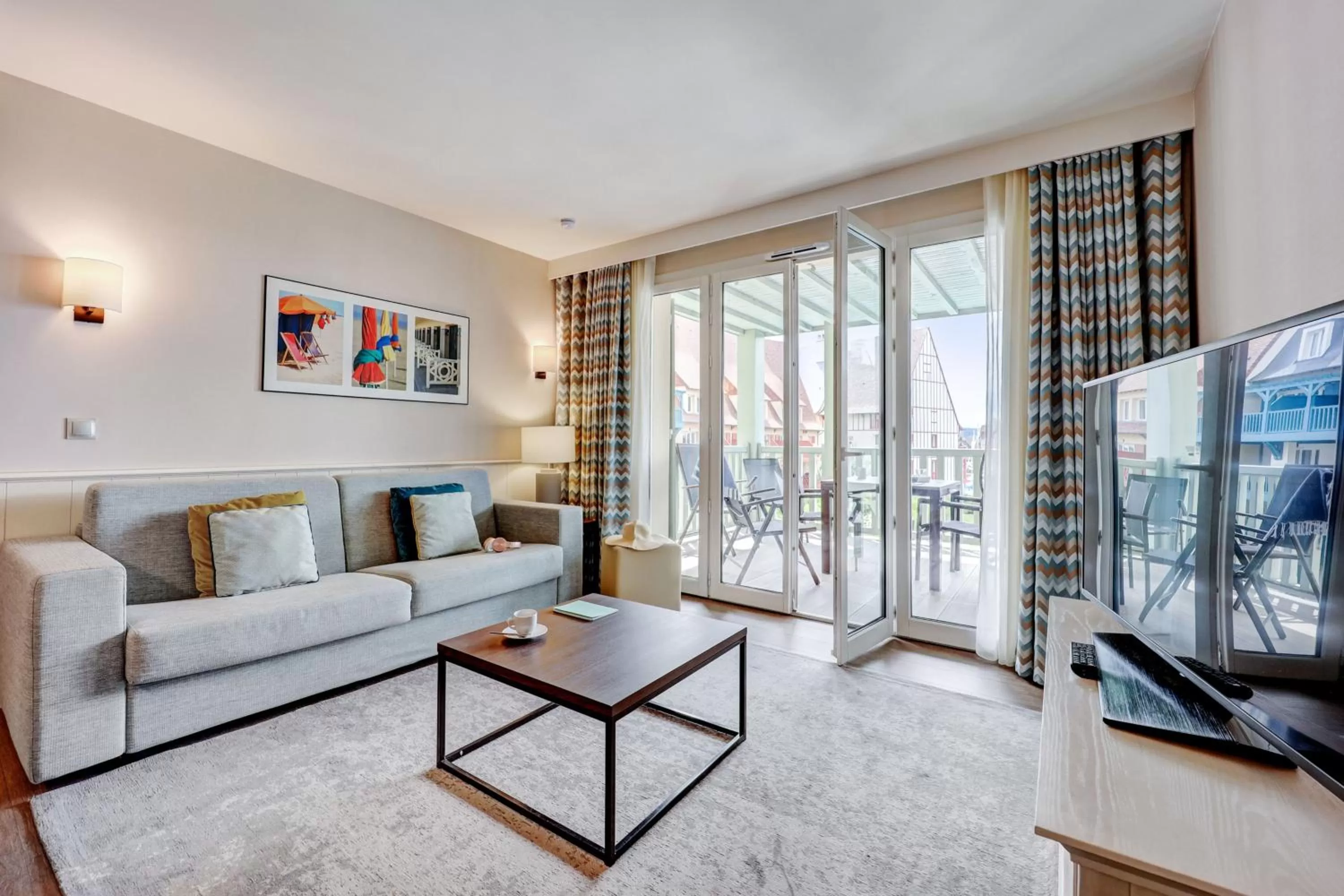 Communal lounge/ TV room in Résidence Pierre & Vacances Premium Presqu'Ile de la Touques