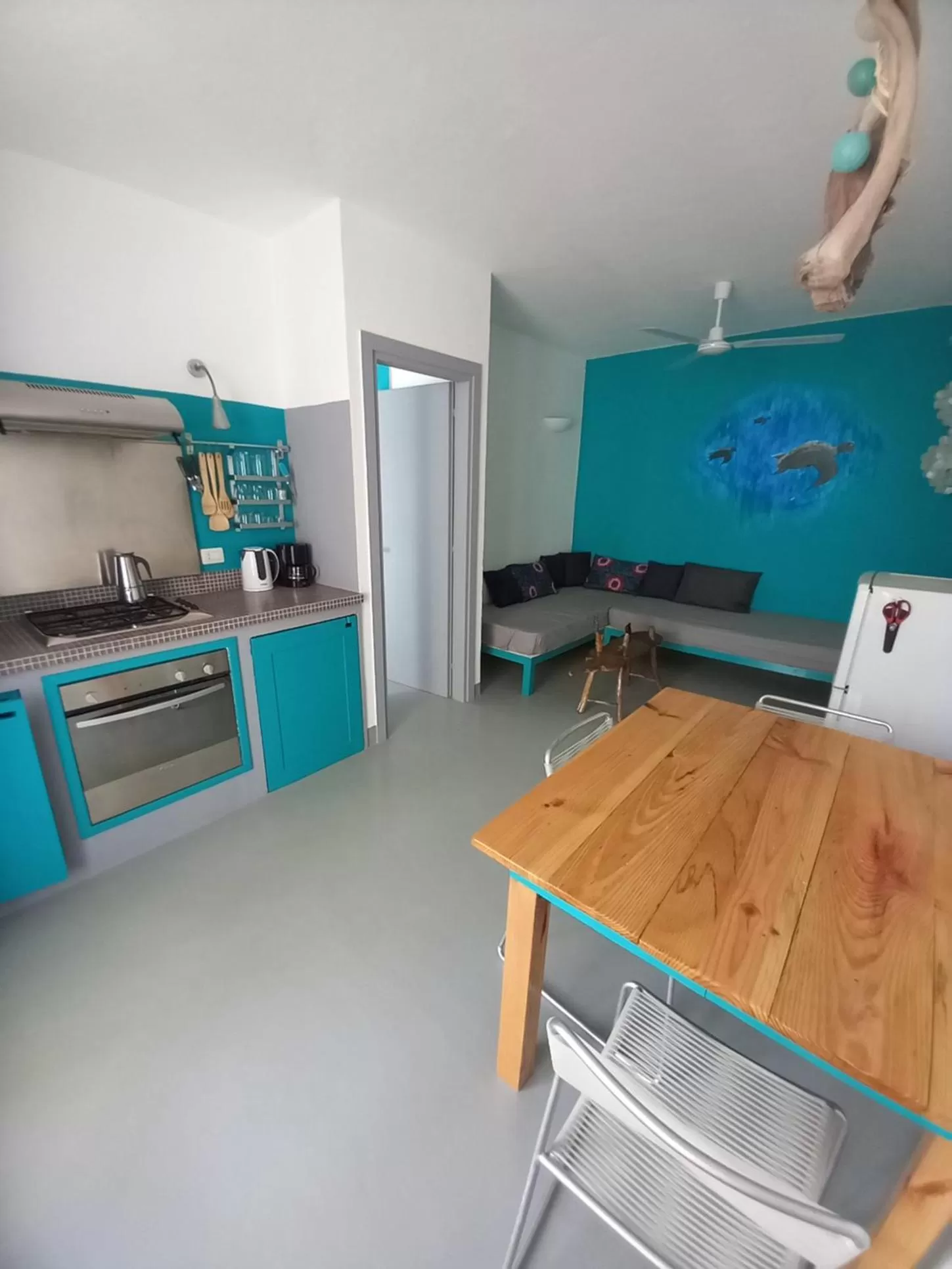 Kitchen or kitchenette, Kitchen/Kitchenette in B&B Sereia Azul Boa Vista