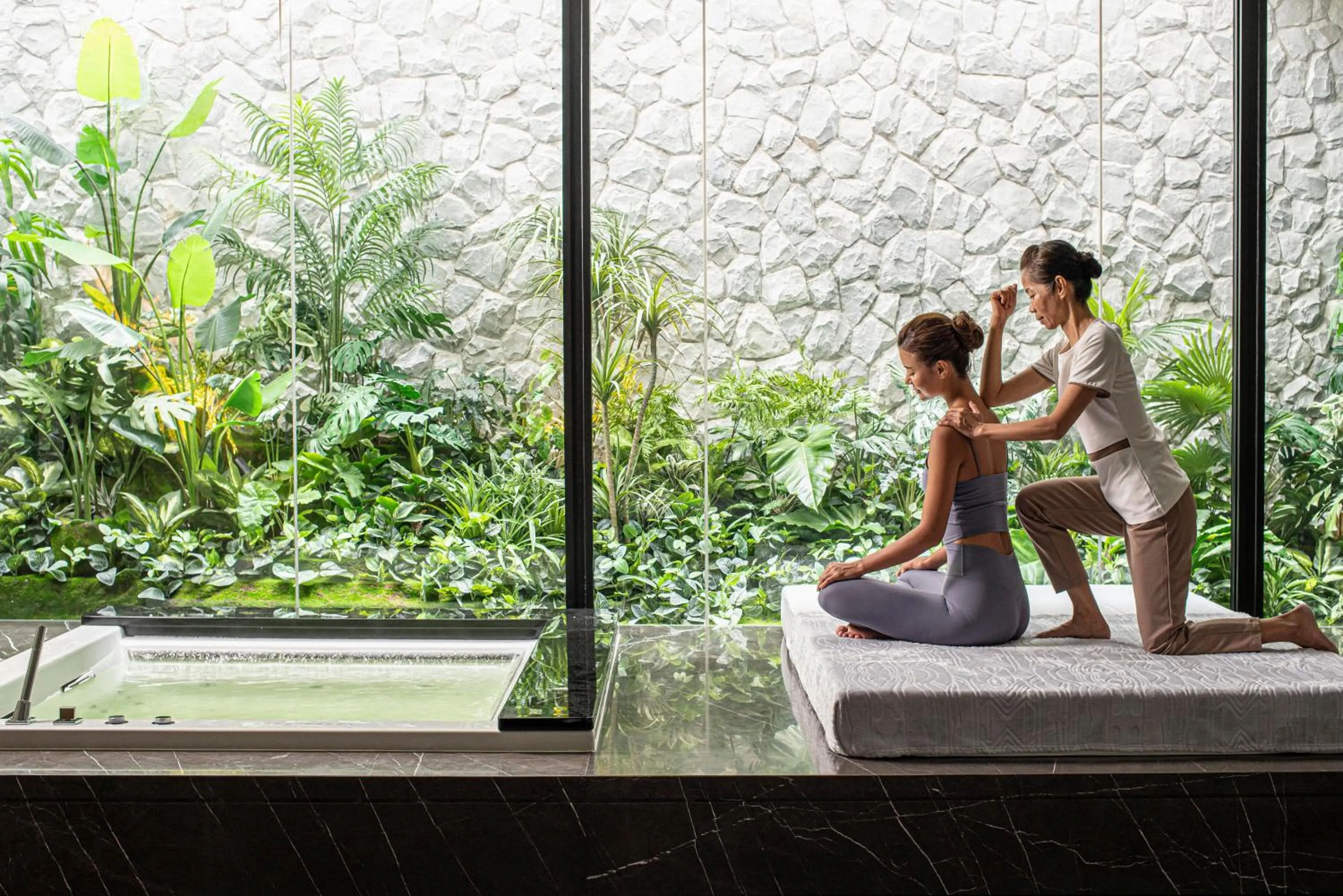 Property building in Four Seasons Hotel Bangkok at Chao Phraya River