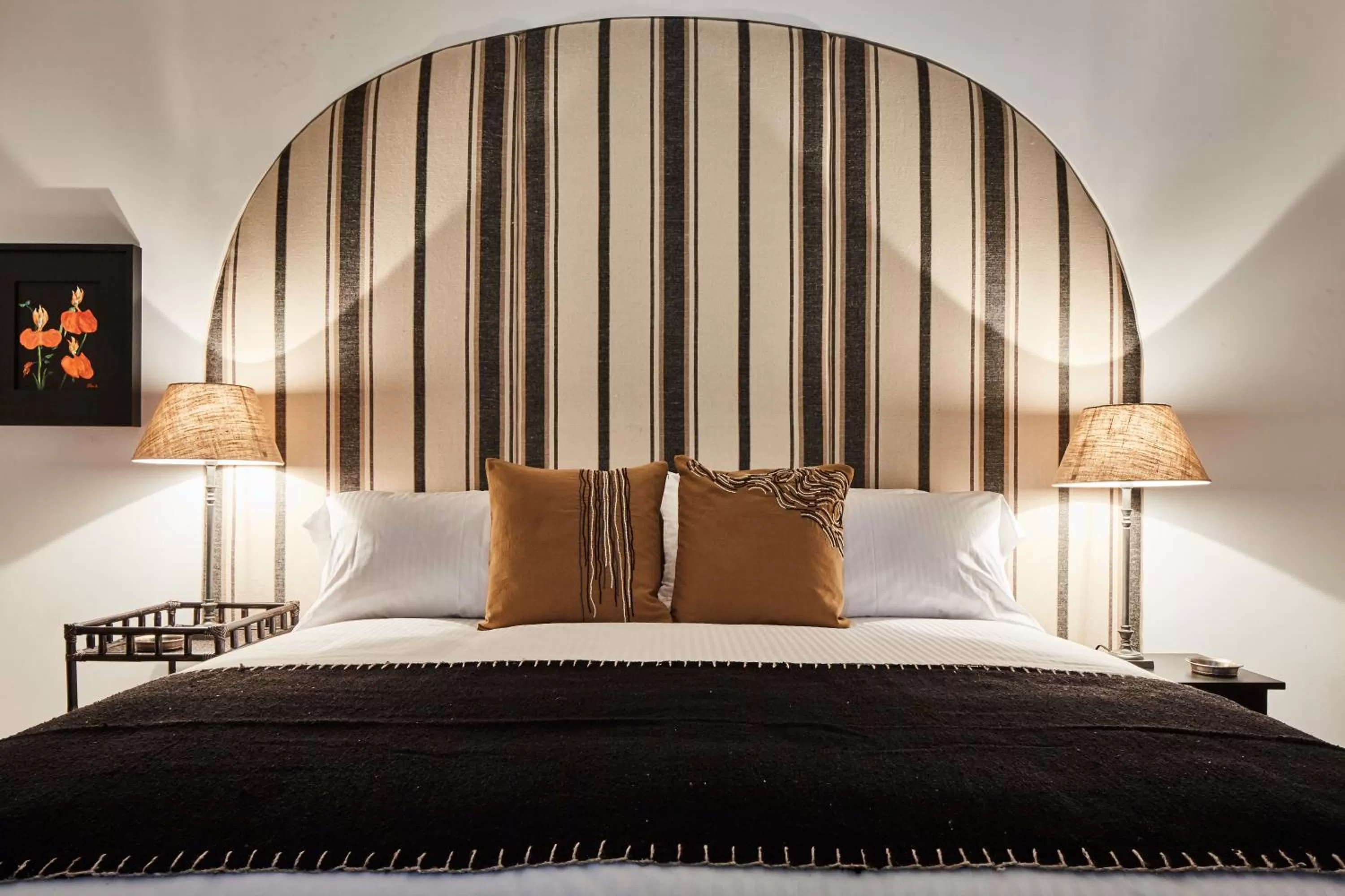 Bed in Orchid House Mexico City