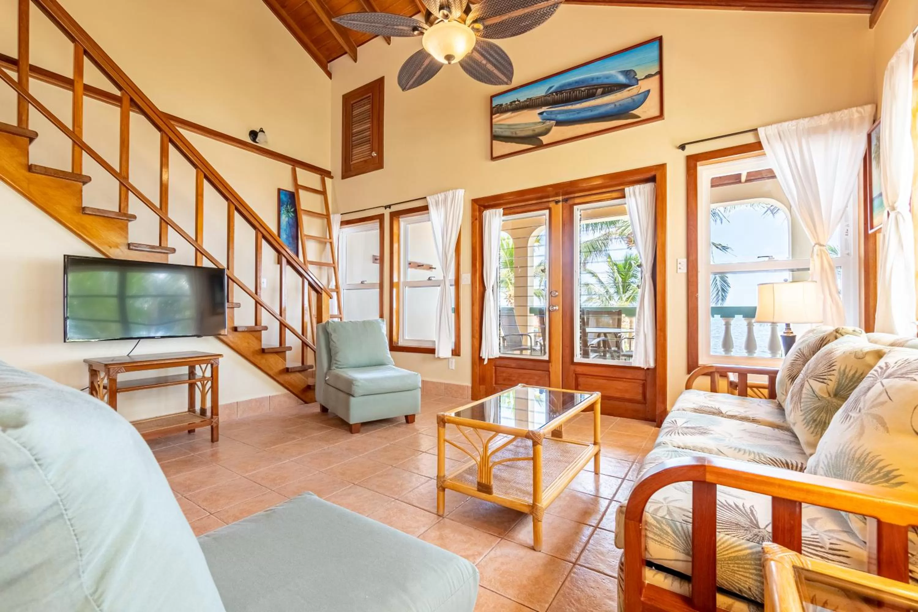 Living room in Belizean Shores Resort