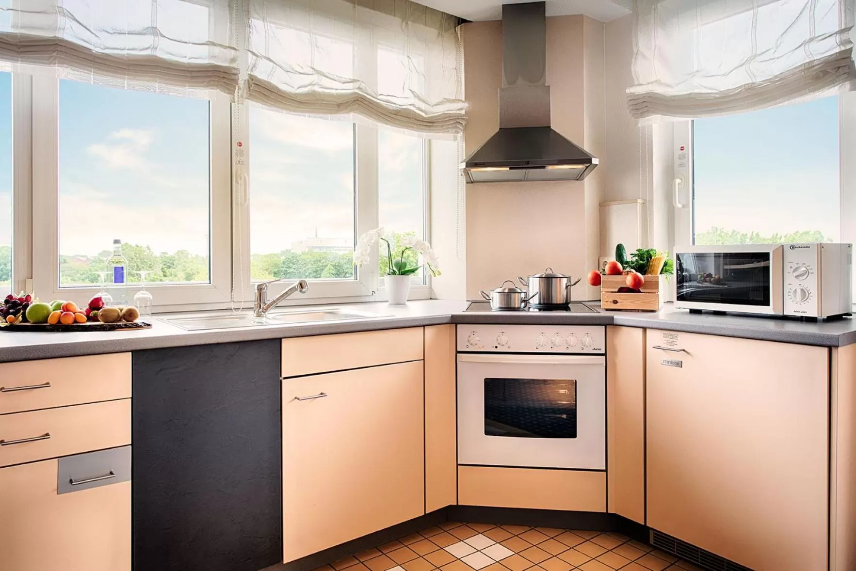 Kitchen or kitchenette in Welcome Hotel Wesel