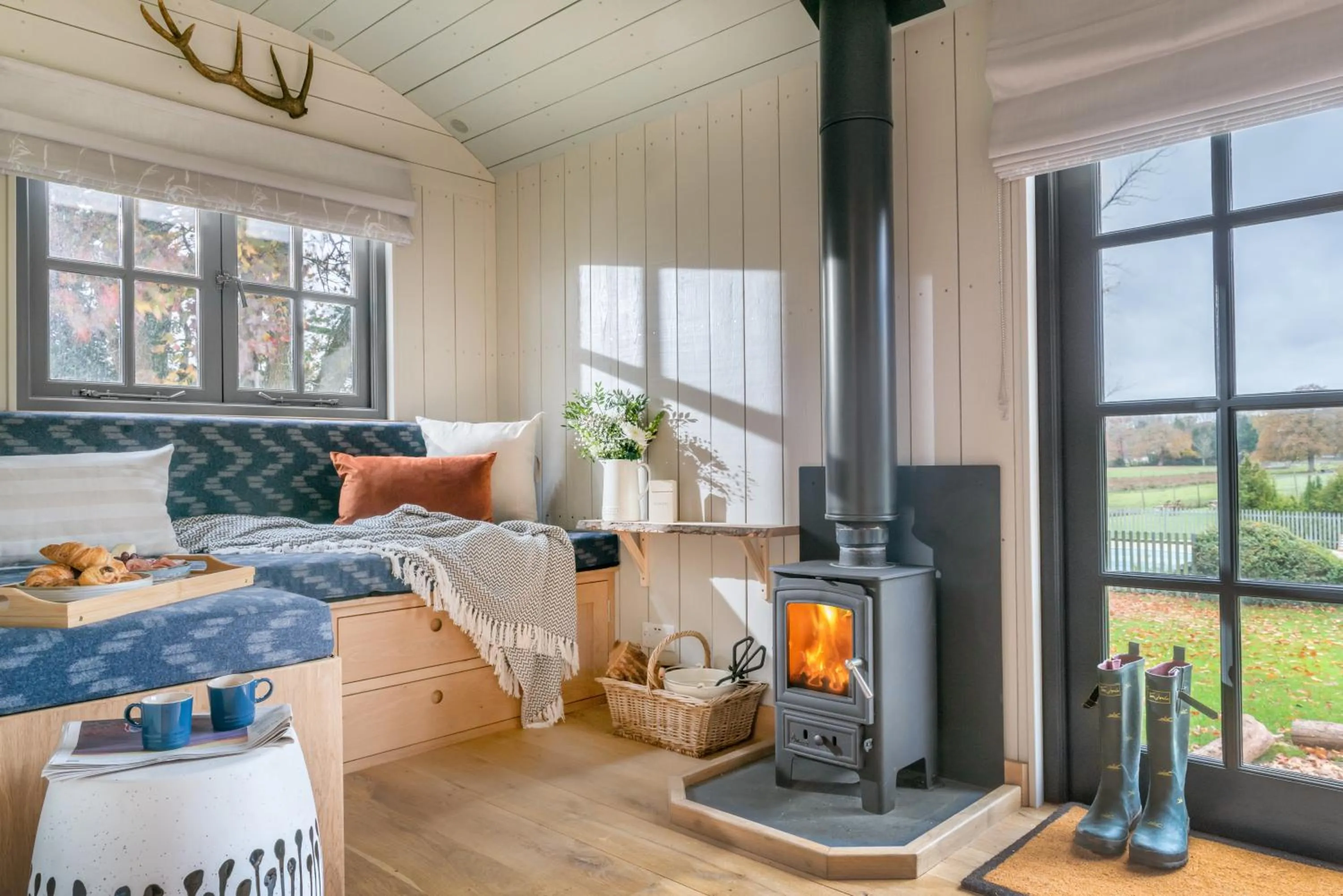 Seating area in Burley Manor