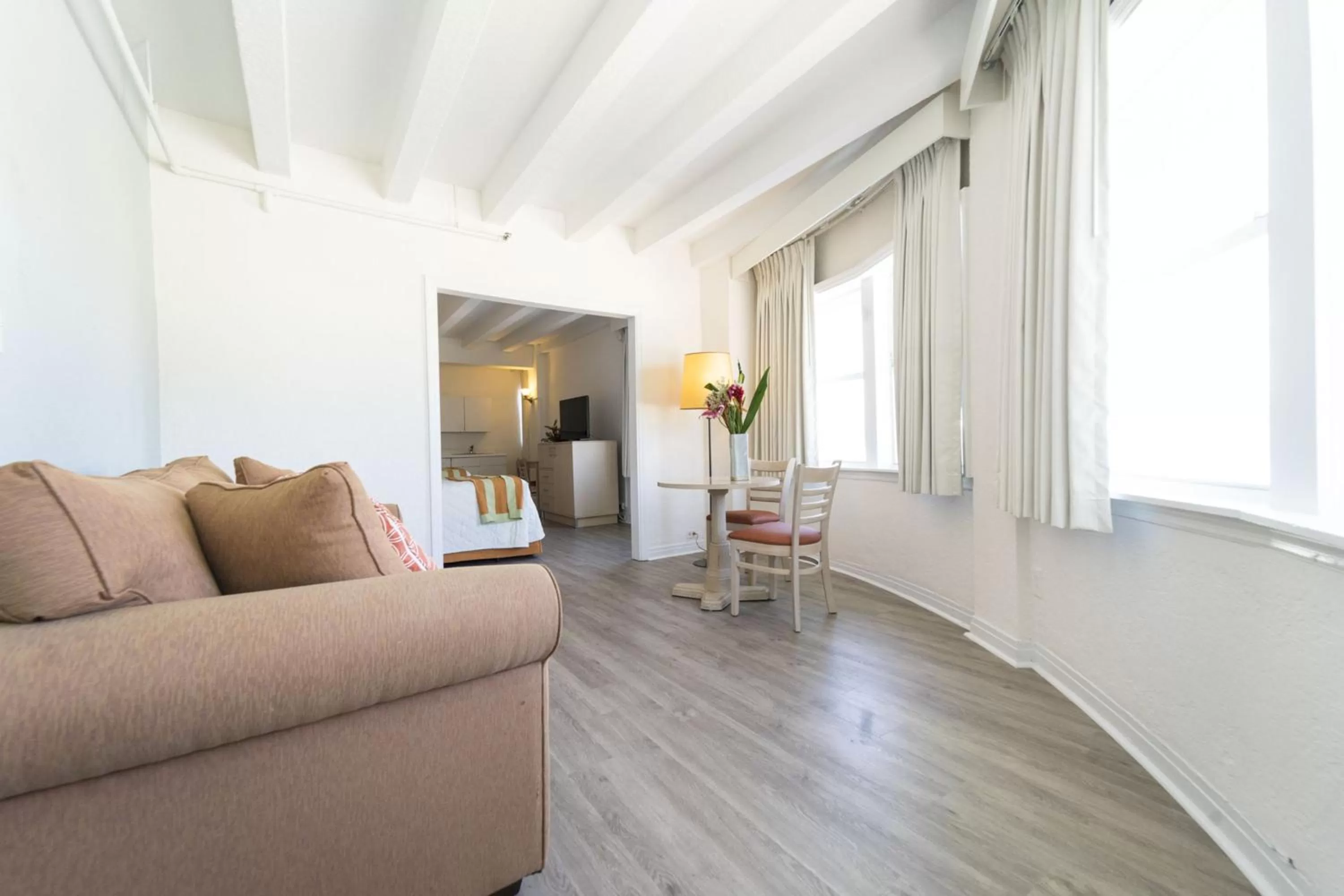 Bed in Broadmore Miami Beach