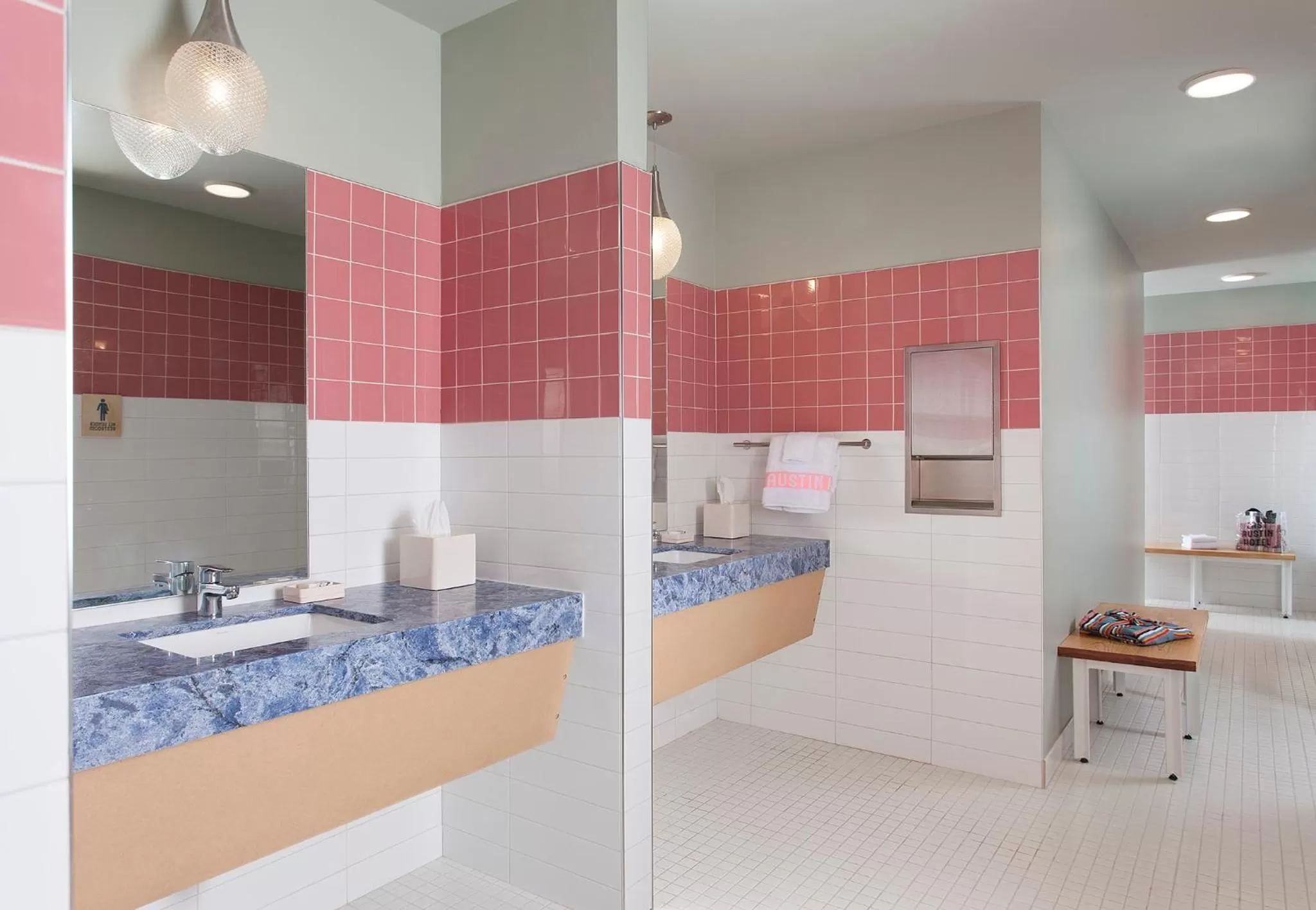 Bathroom in East Austin Hotel