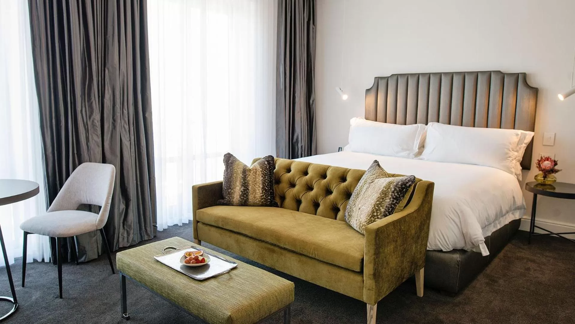 Bed in The Manor House at the Queen Victoria Hotel by NEWMARK