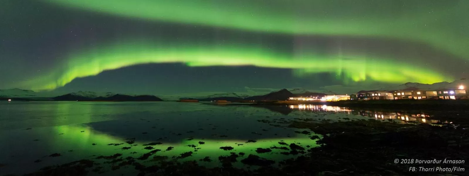 Natural landscape in Guesthouse Dyngja