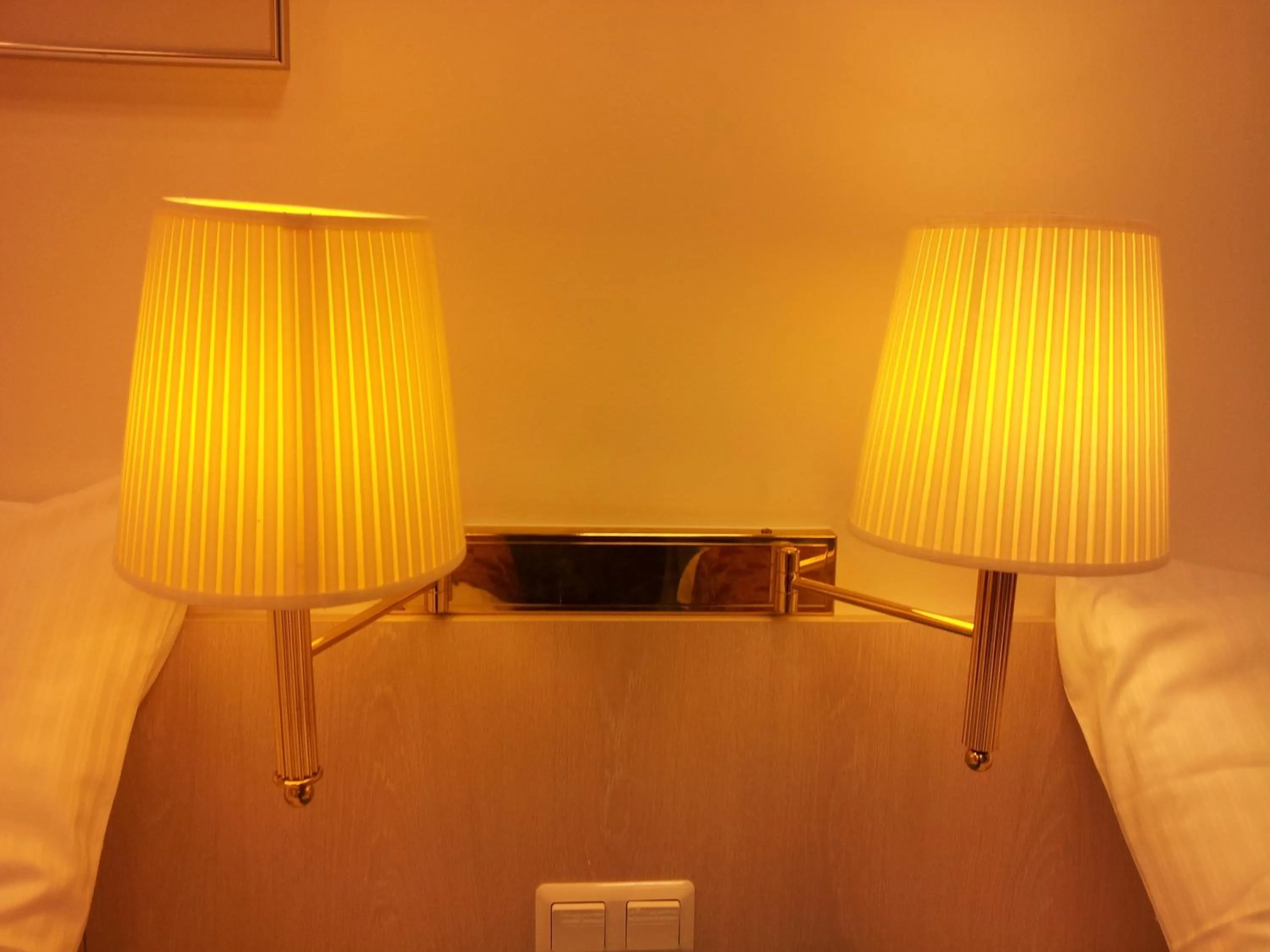 Decorative detail, Bed in Hotel New Fair Munich Messe