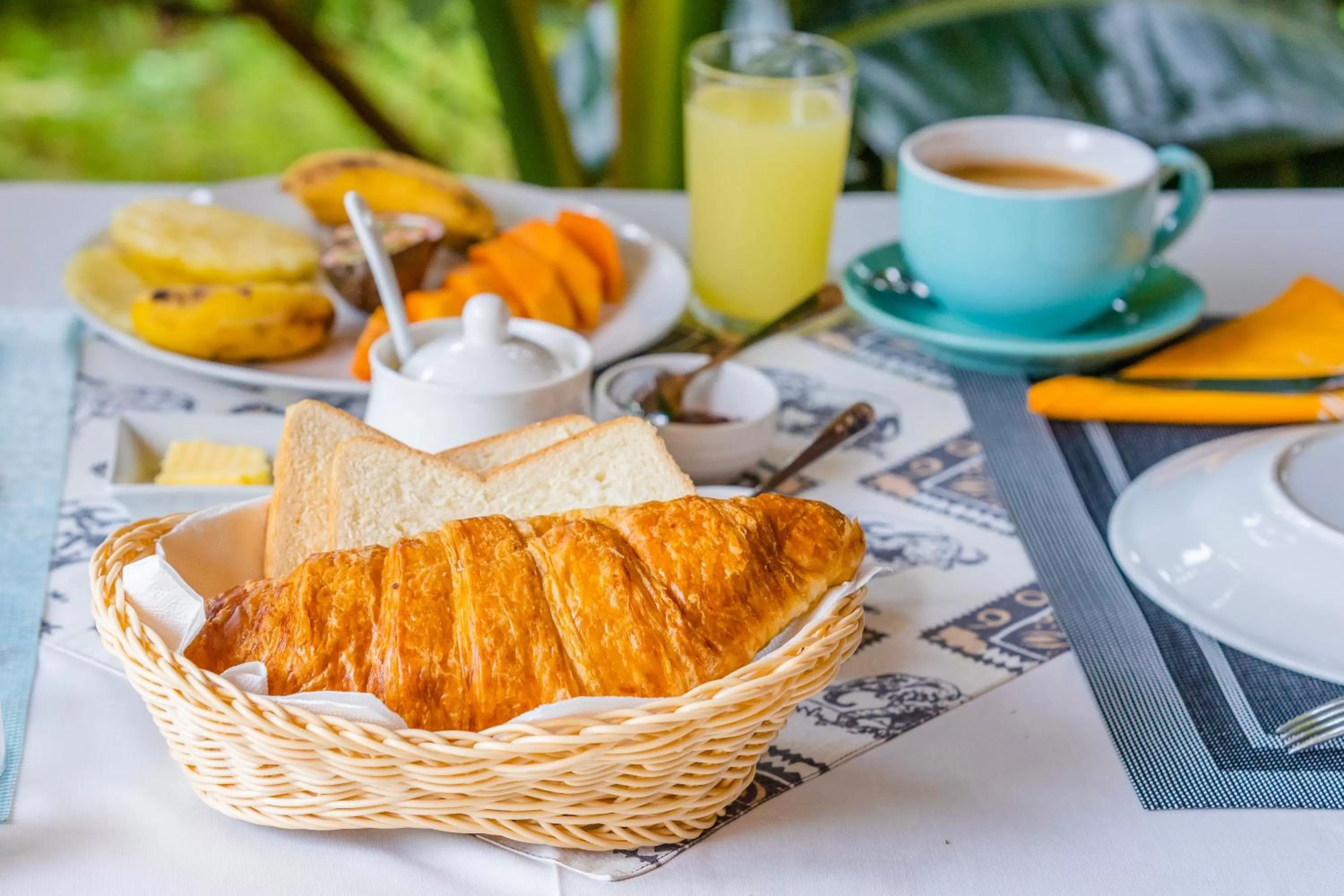 Continental breakfast in Villa Asimba