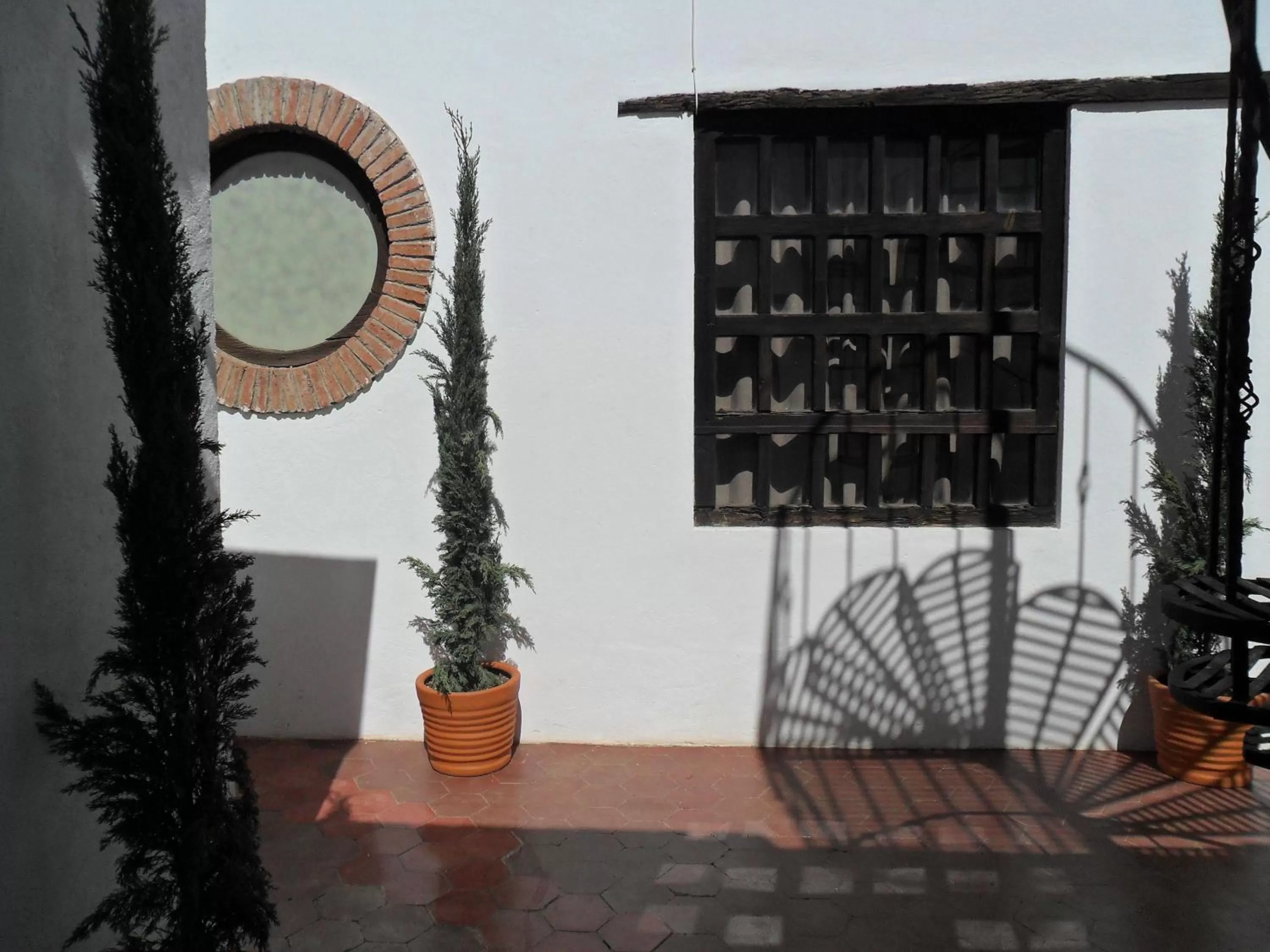 Patio in Hotel Casa Sangre de Cristo