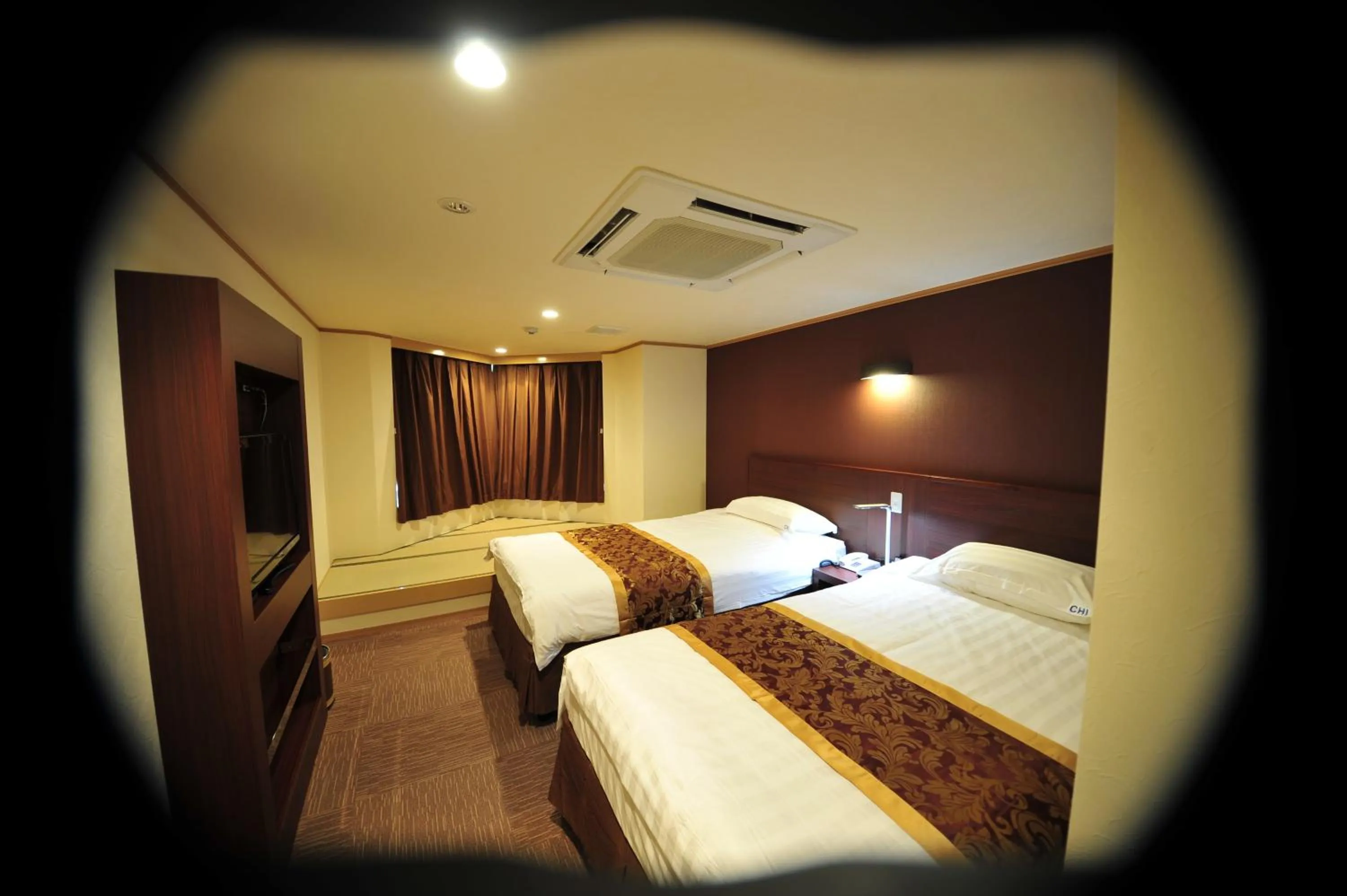 Bed in Hotel Marine World