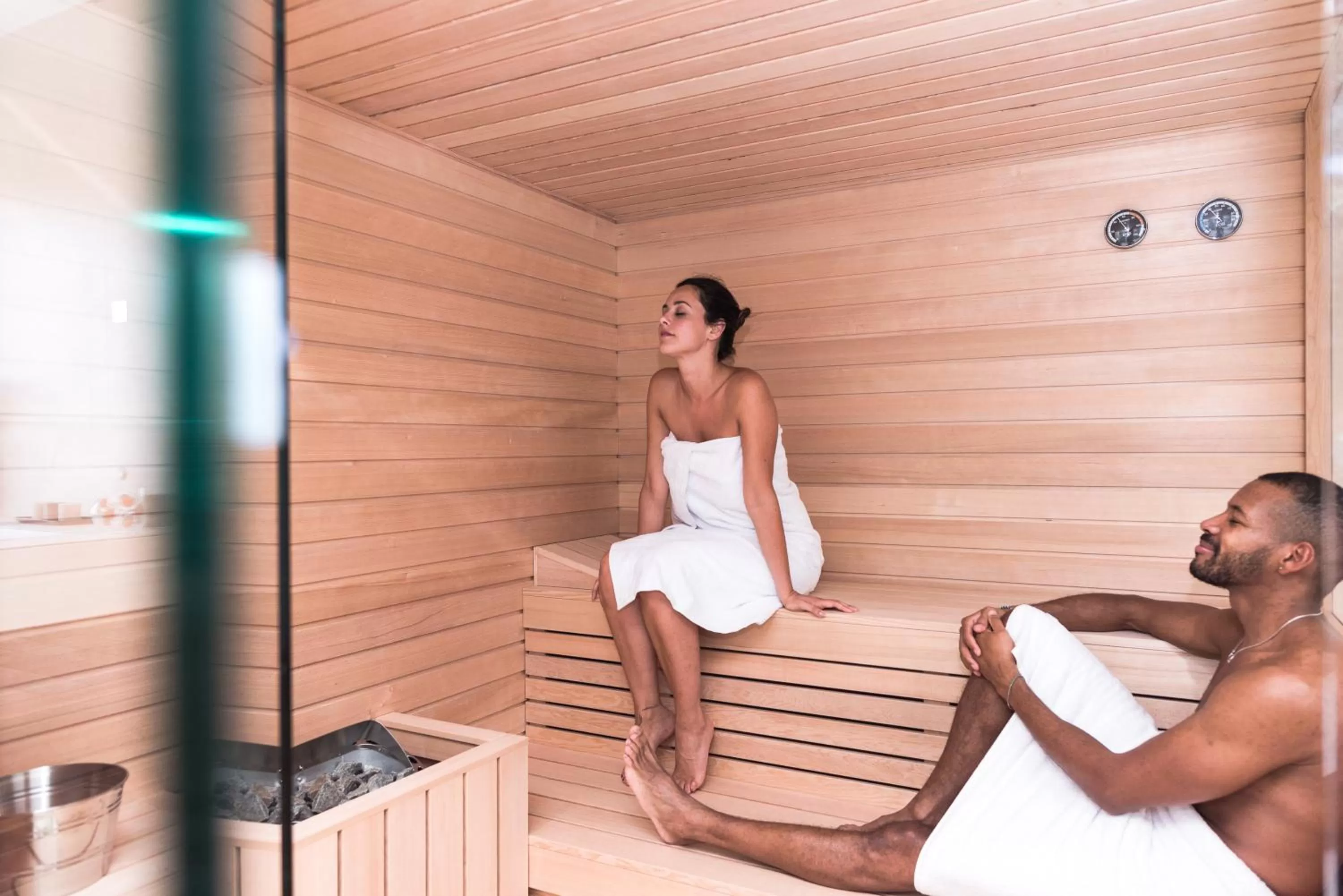 Sauna in iQ Hotel Milano