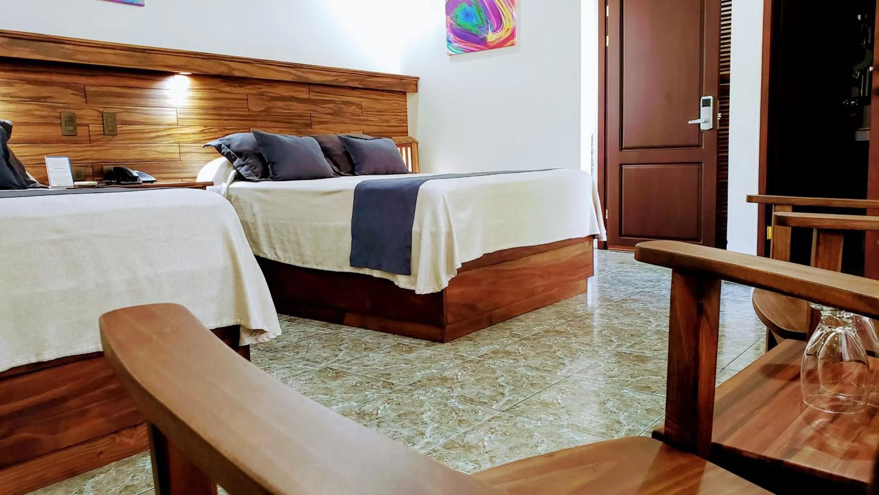 Bed in Volcano Lodge, Hotel & Thermal Experience