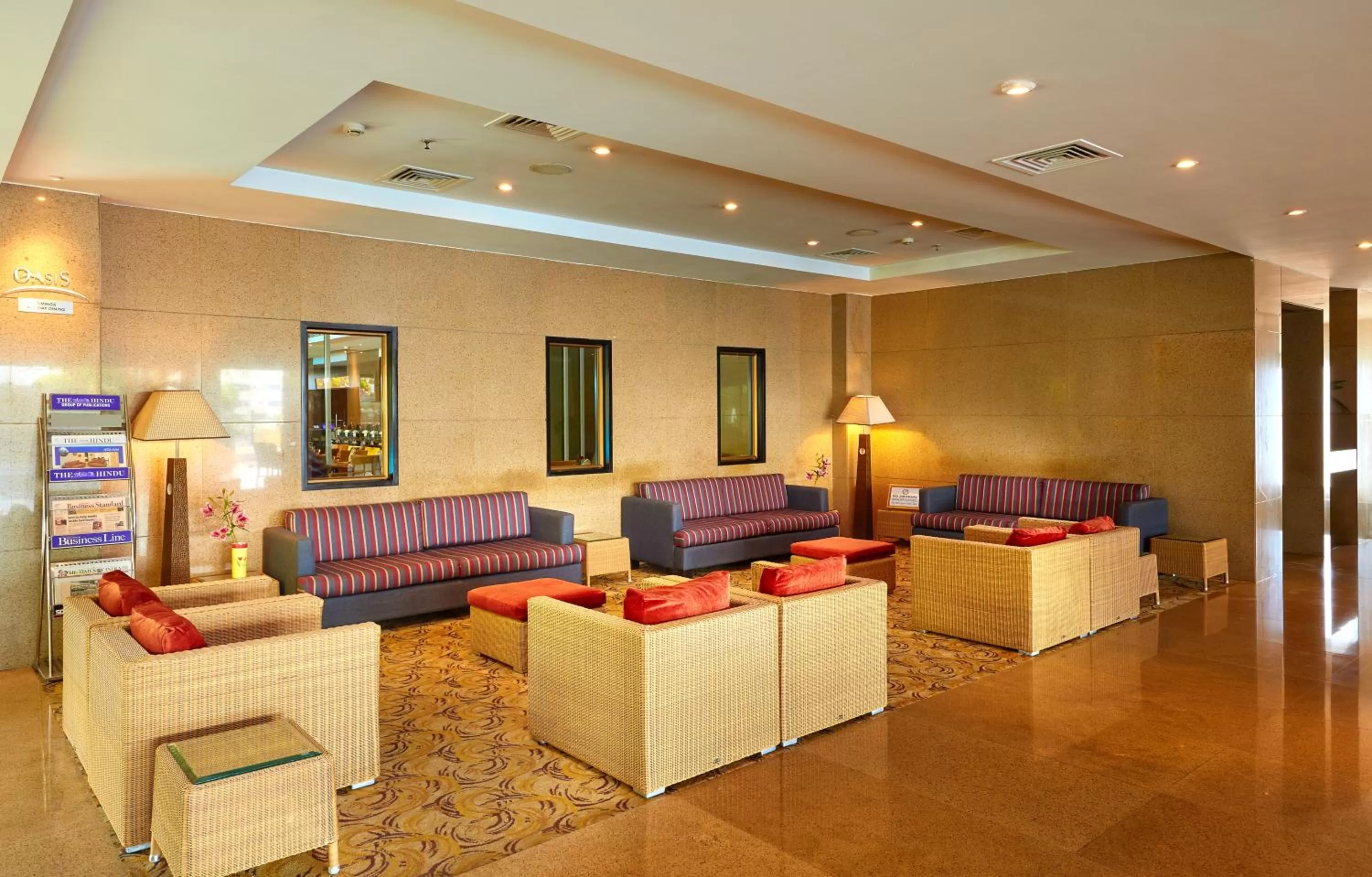 Seating area in Park Plaza Chennai OMR