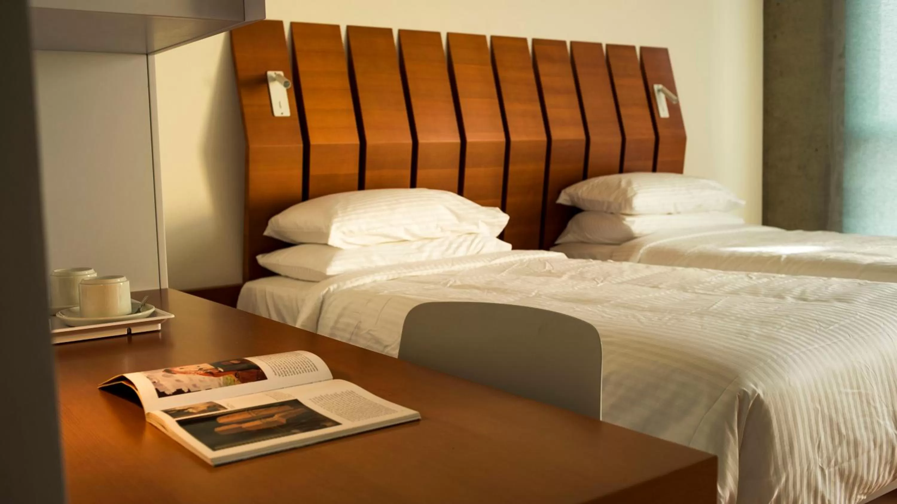 Bed in Bossa Nova Beirut Hotel