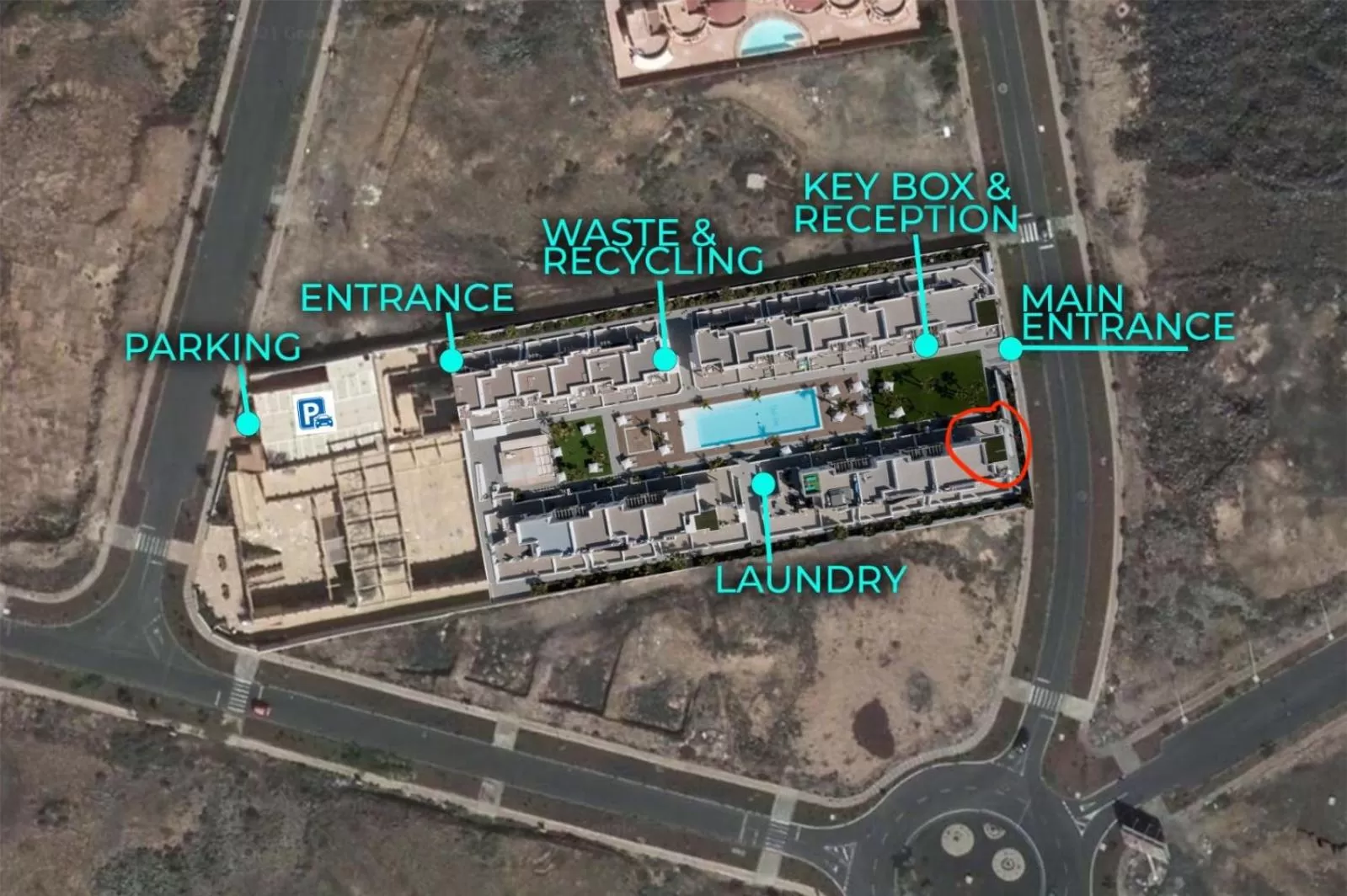 Bird's-eye View in Island Home Fuerteventura