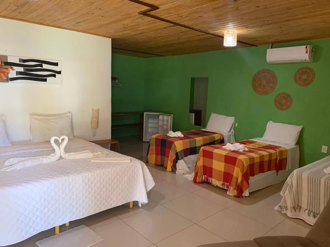 Bed in Pousada e Restaurante Encanto das Águas