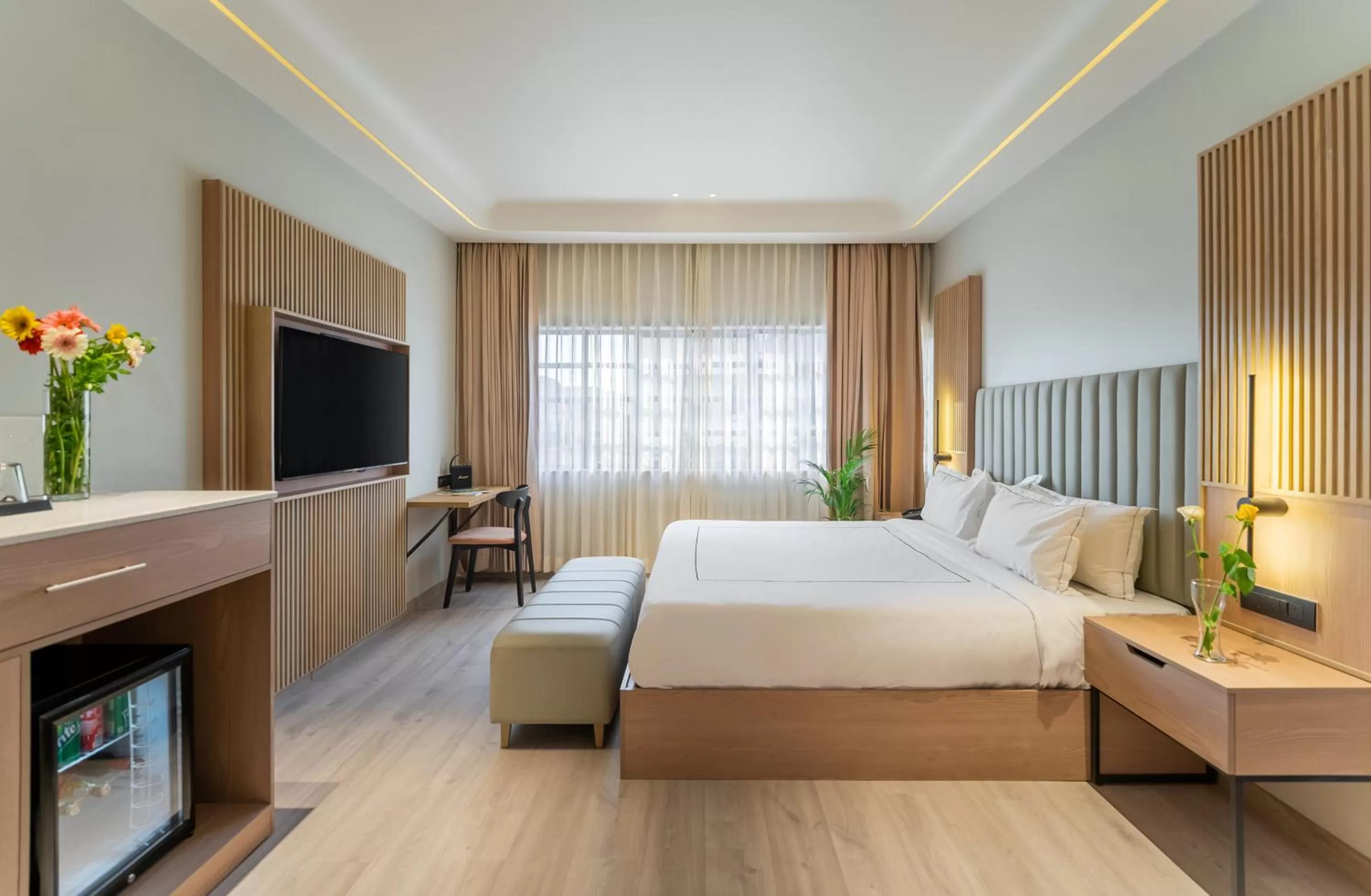 Bedroom, Bed in Downtown Prime A Premium Boutique Hotel Udaipur - My Downtown Hotels