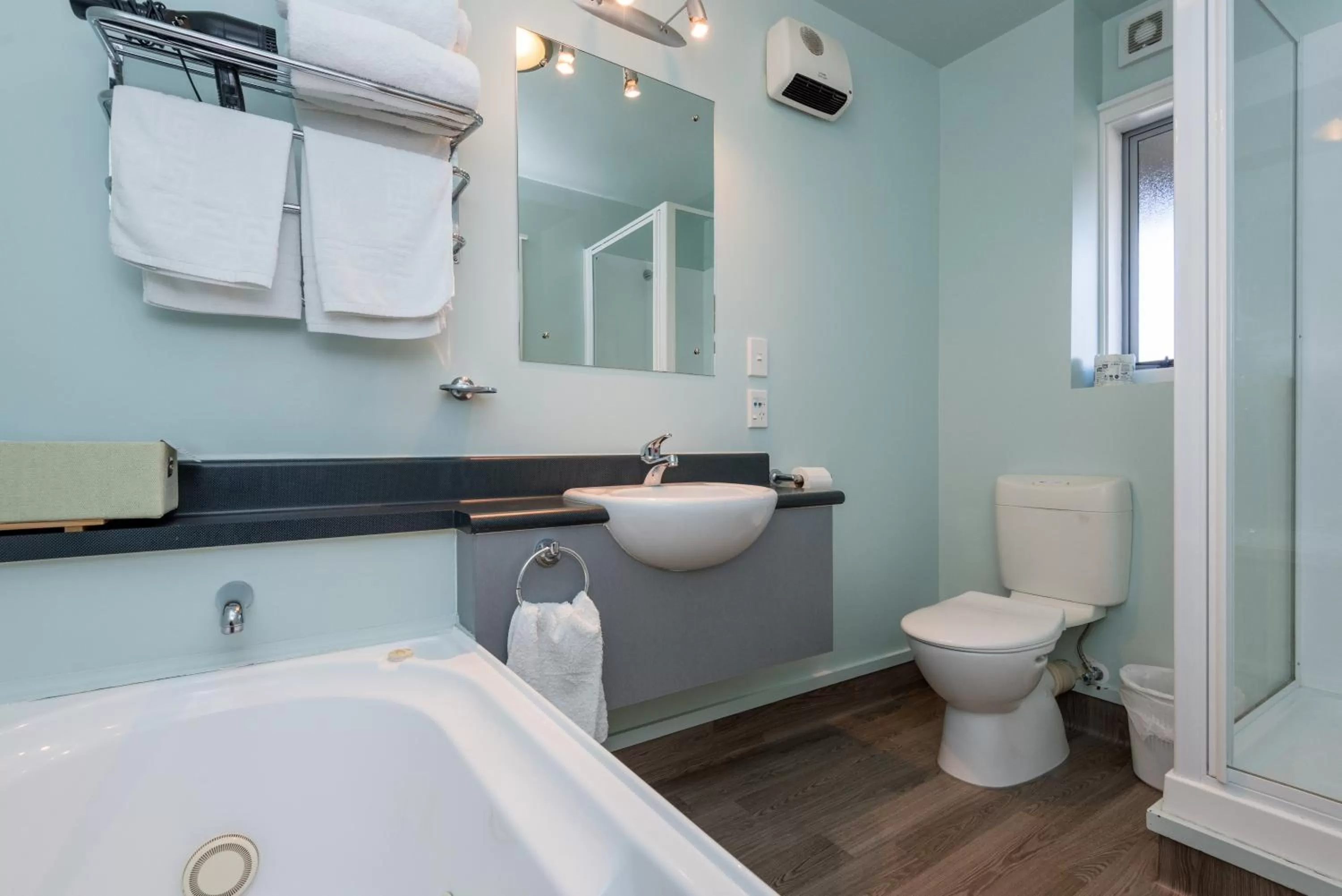 Shower in Greens Motel