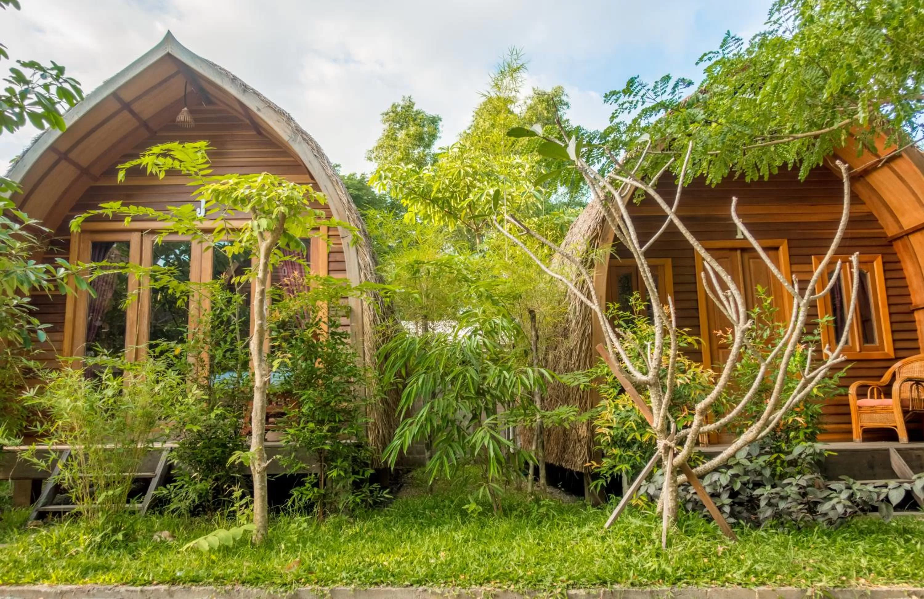 Garden view in Bamboo Bungalow