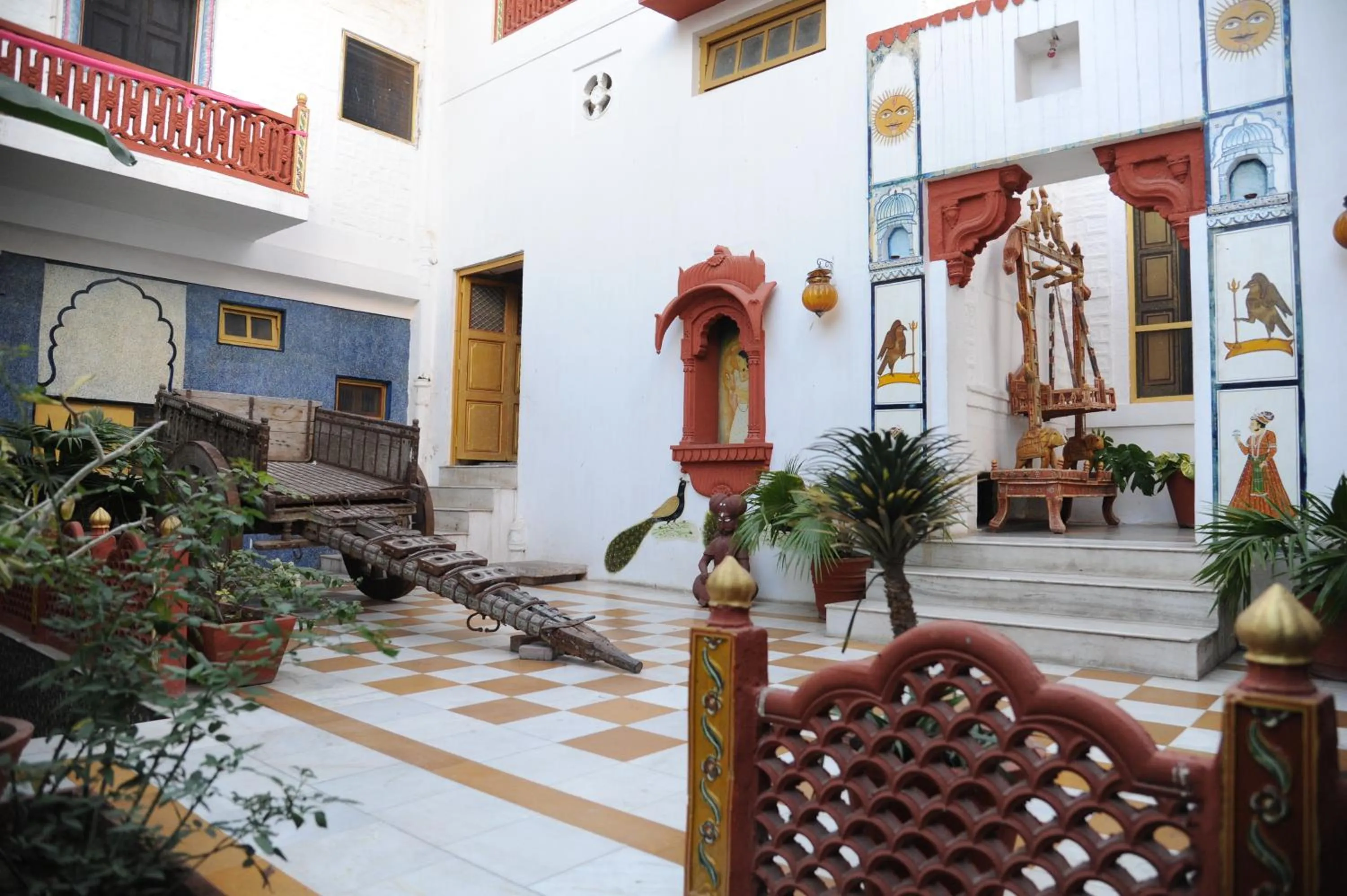 Decorative detail in Krishna Prakash Heritage Haveli