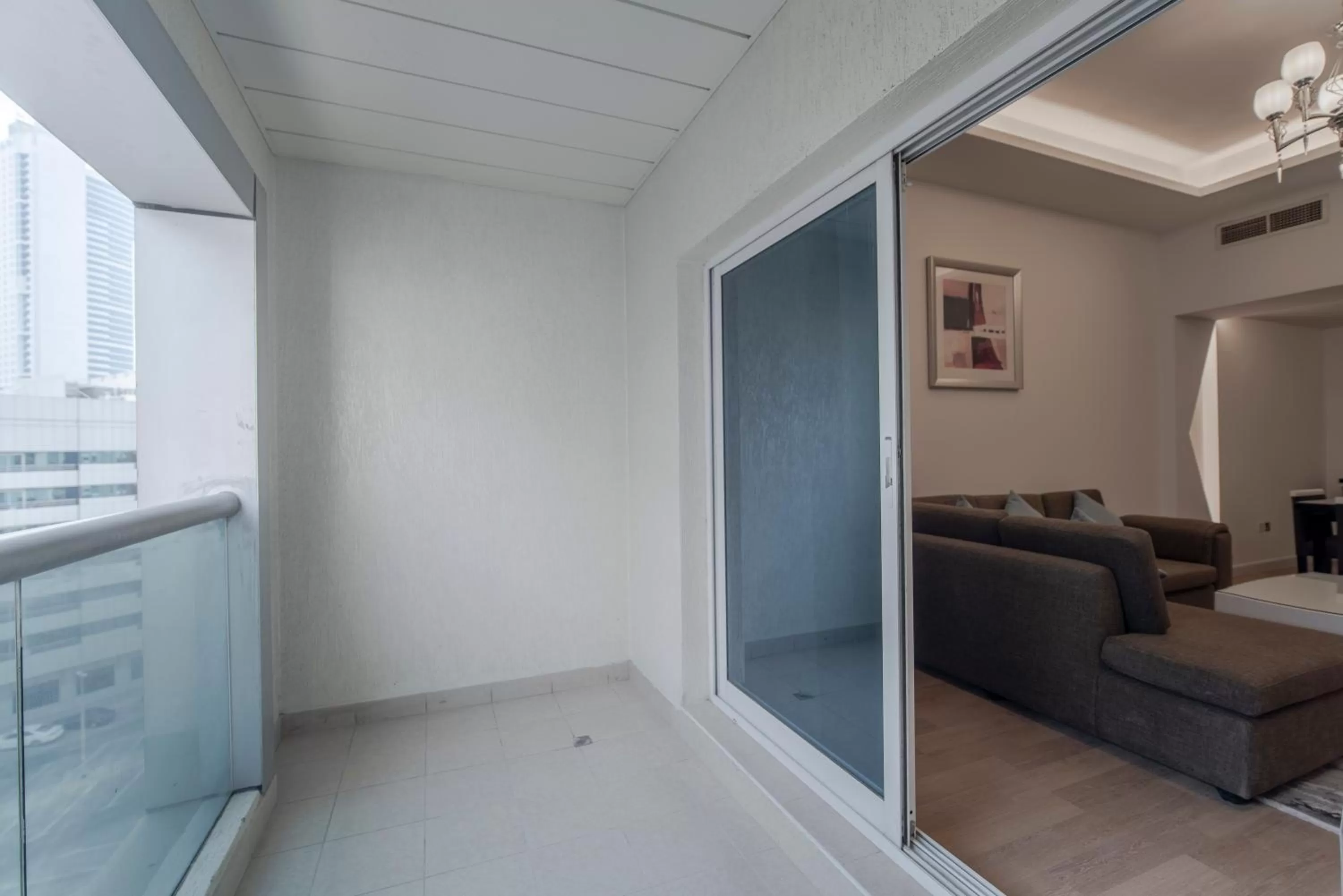 Balcony/Terrace in Rose Garden Hotel Apartments - Al Barsha, Near Metro Station