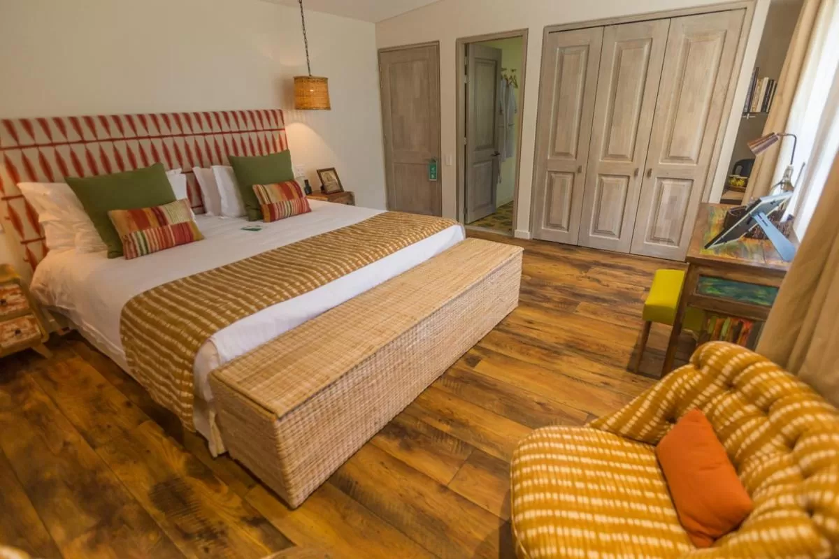 Photo of the whole room, Bed in Patio del Mundo