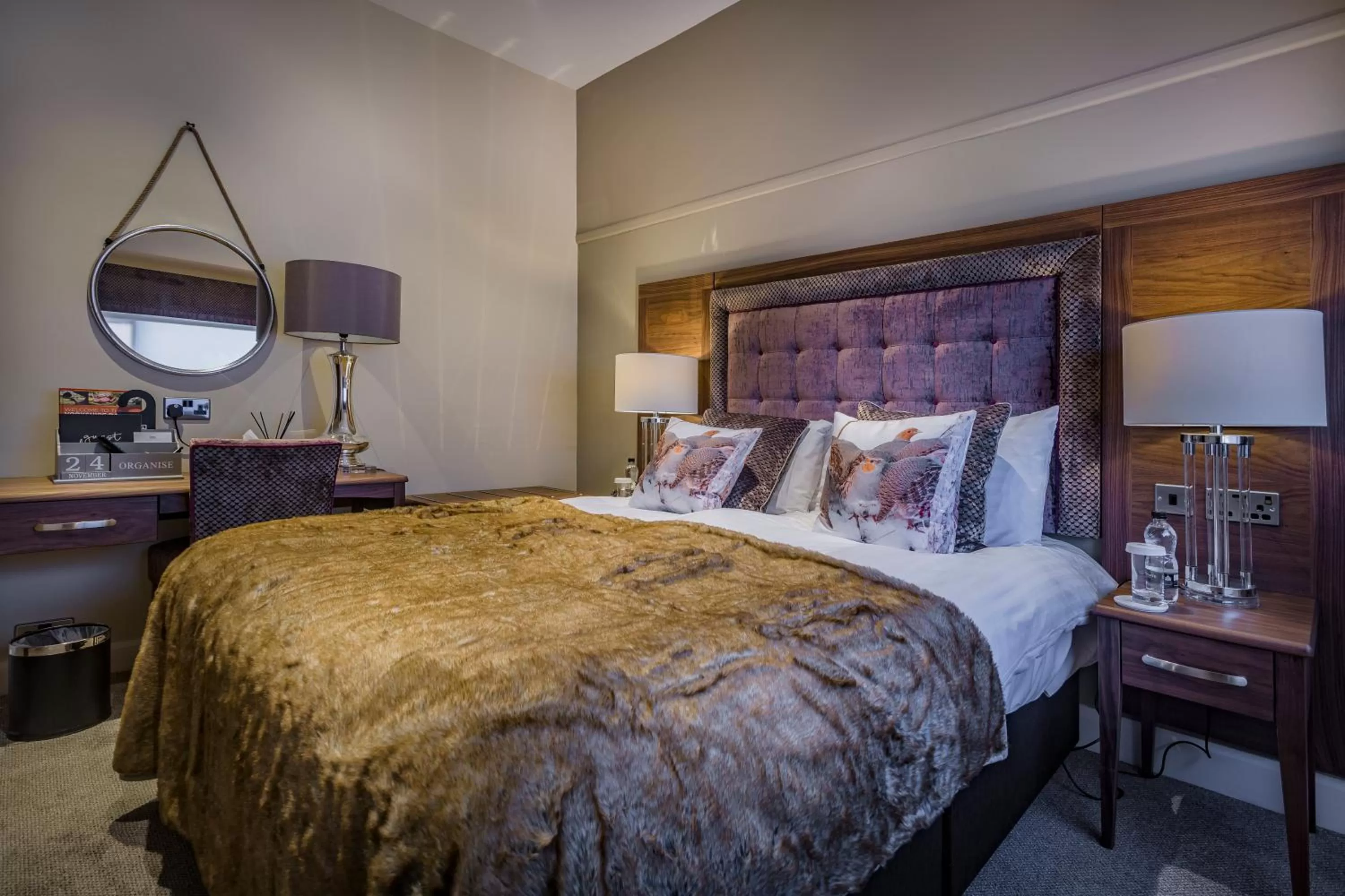 Bedroom, Bed in The Feathers Hotel, Helmsley, North Yorkshire - The Coaching Inn Group