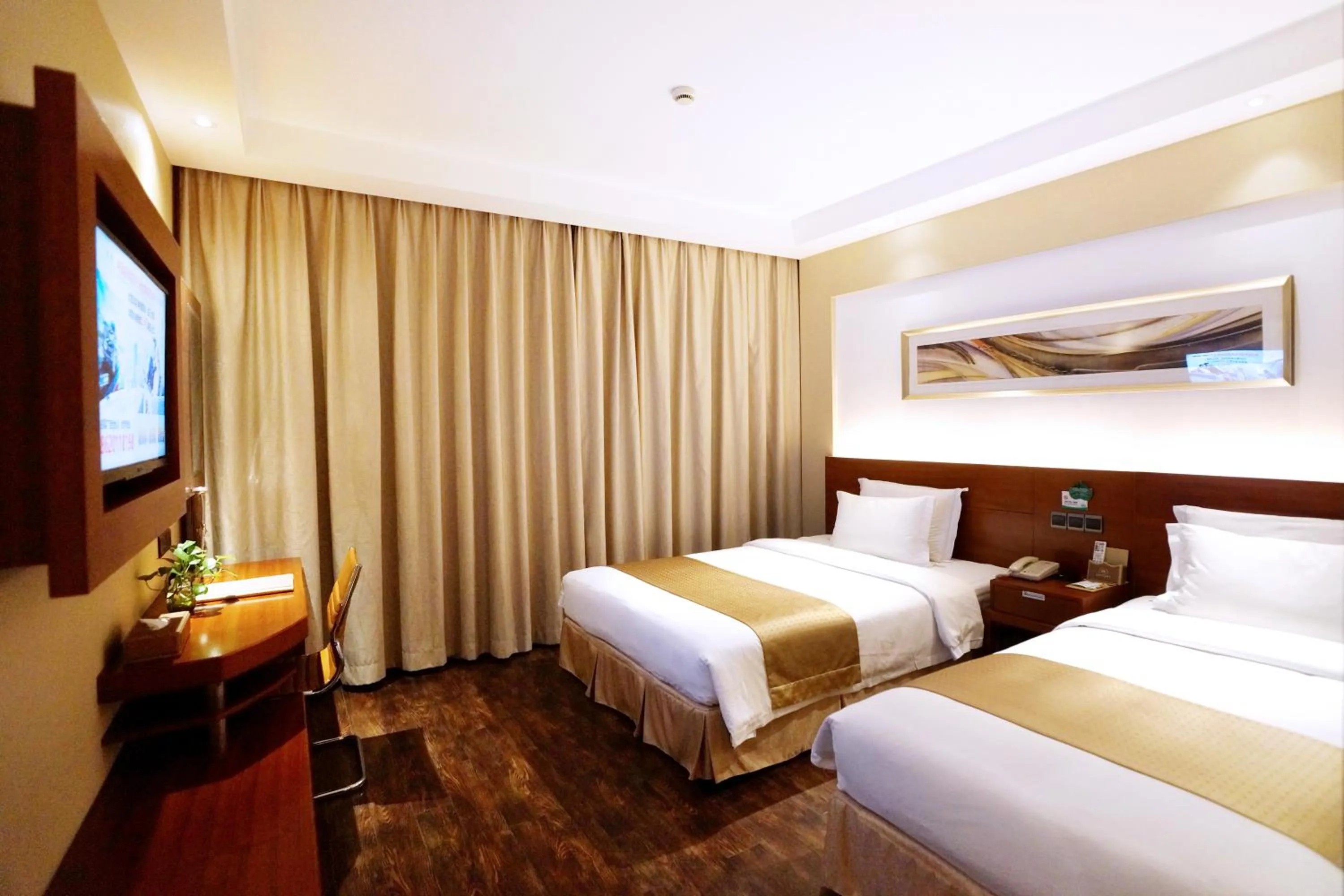 Bed in Mai Xinge Boutique Hotel - Free shuttle buses are provided between PVG Airport and Disneyland