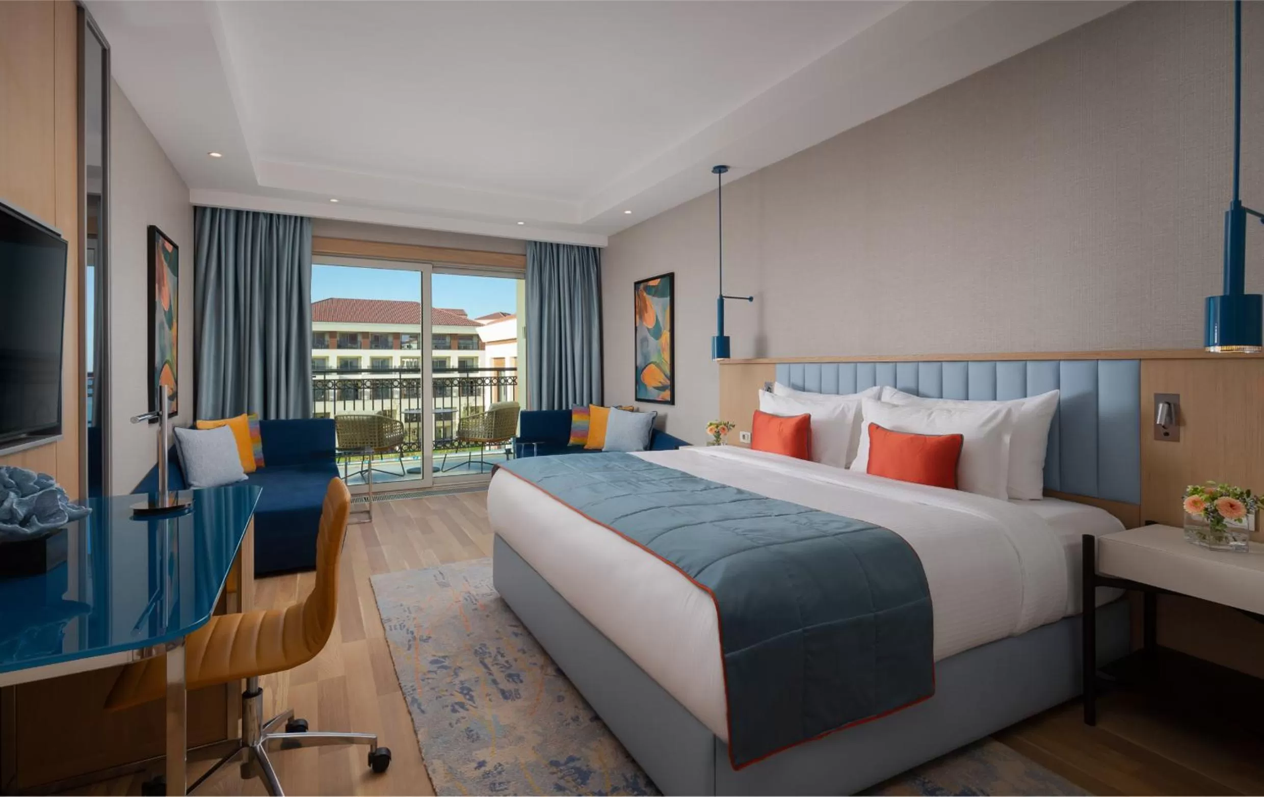 Garden view, Bed in Rixos Water World Aktau - Theme Park Free Access