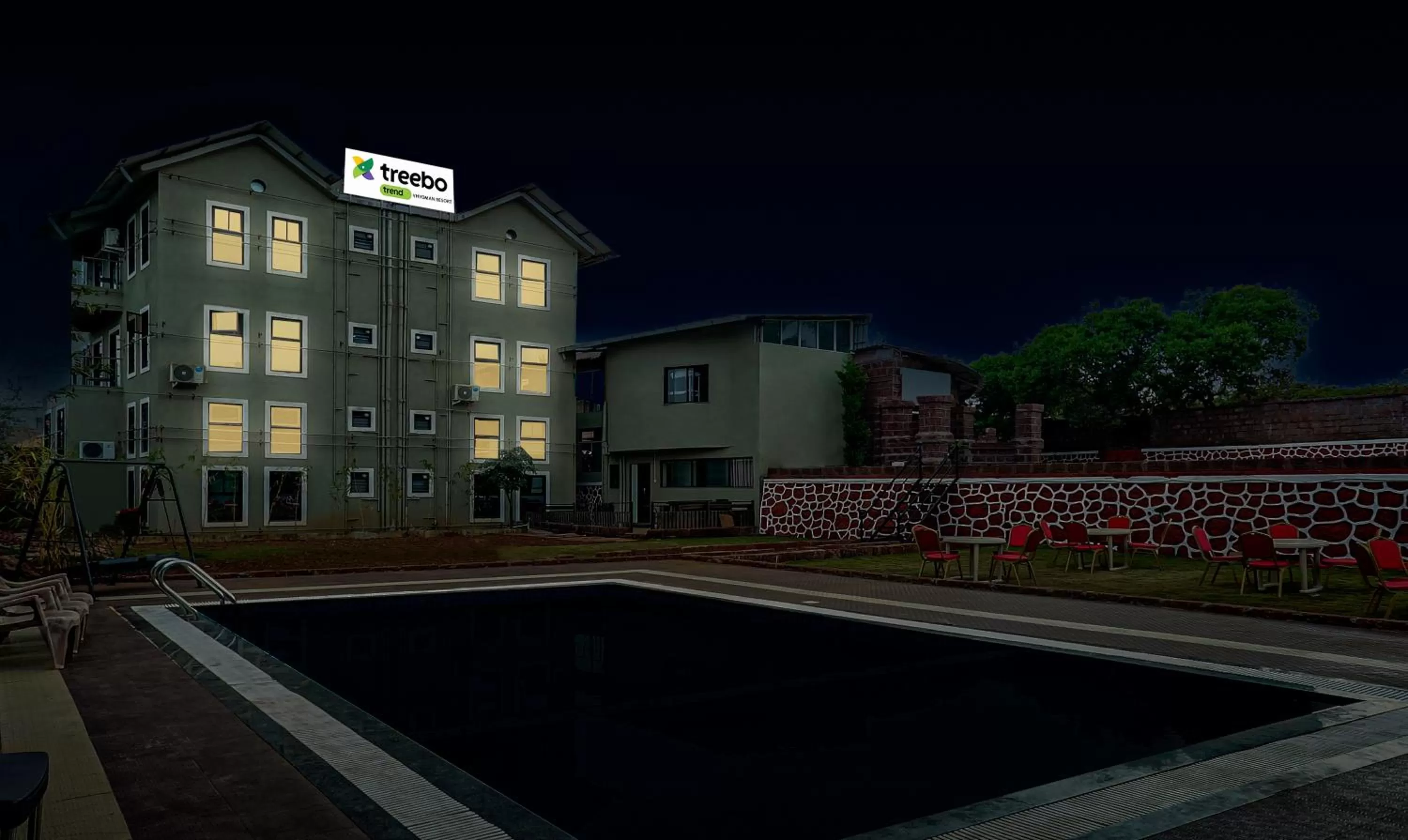 Property building in Treebo Vhyomaan Resort With Swimming Pool