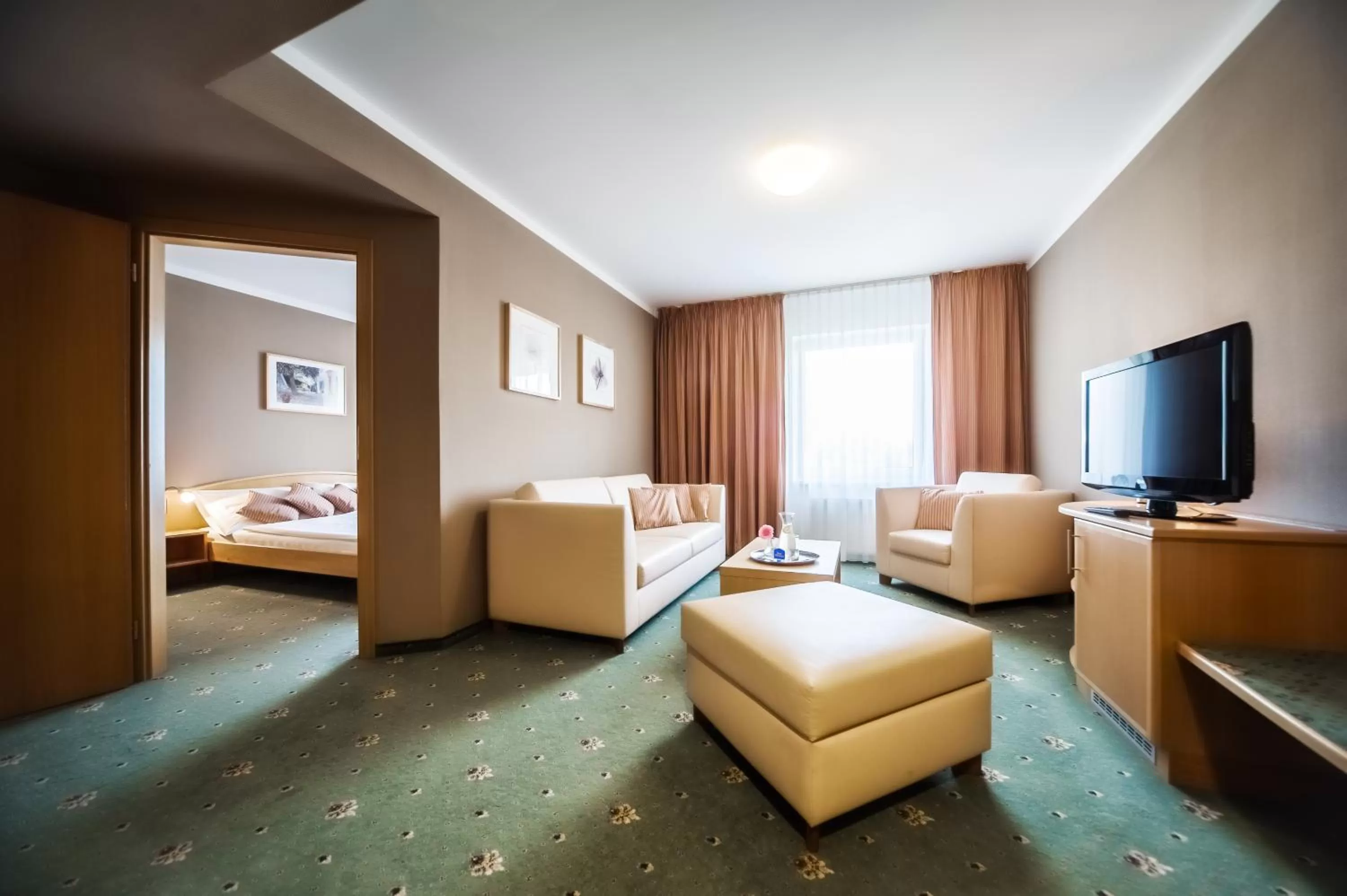 Seating area, Bed in Prachárna Park Hotel Olomouc