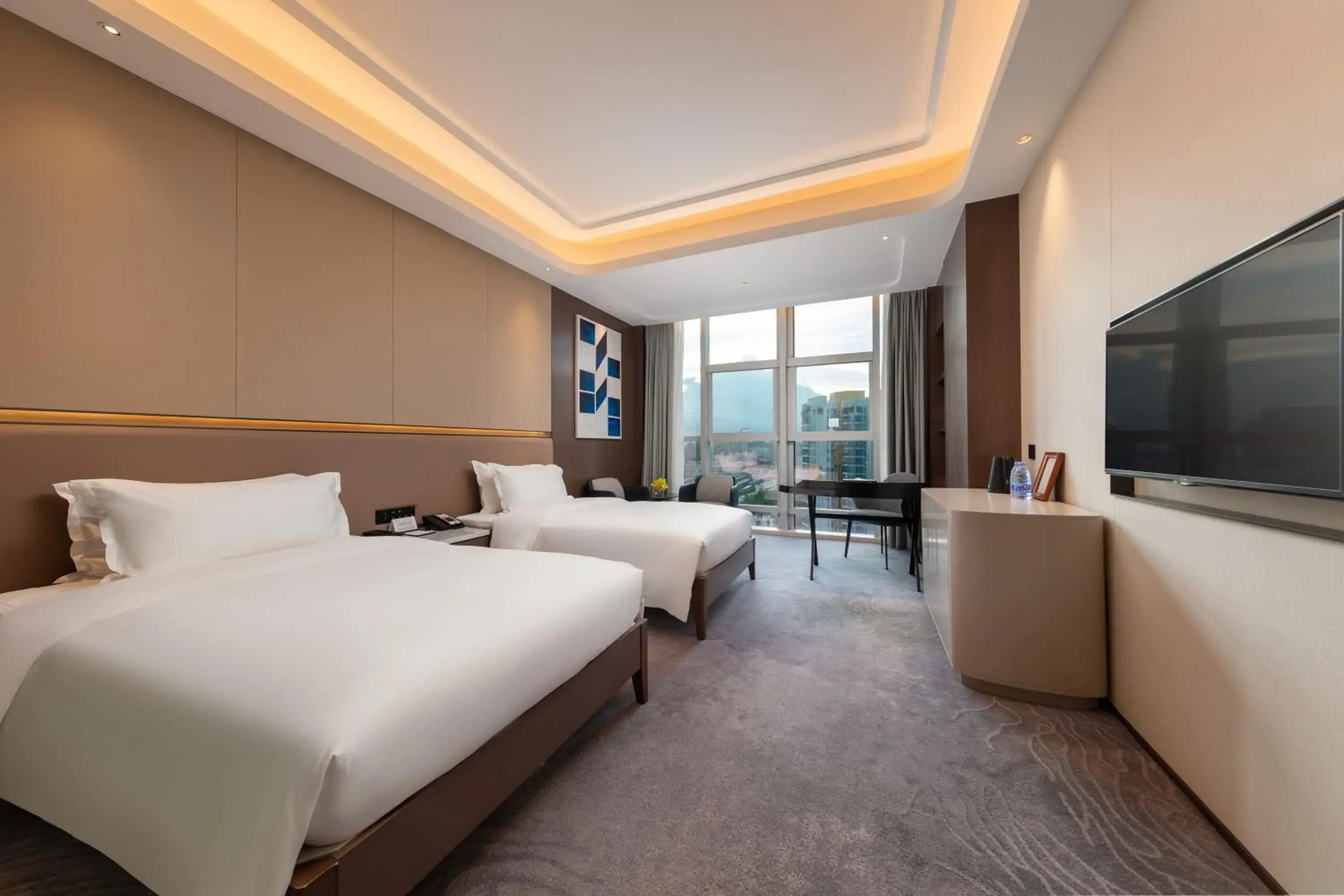 Deluxe Executive Twin Room in Honder International Hotel - Free shuttle bus between hotel and exhibition center during Canton Fair period Deluxe Executive Twin Room in Honder International Hotel - Free shuttle bus between hotel and exhibition center during Canton Fair period