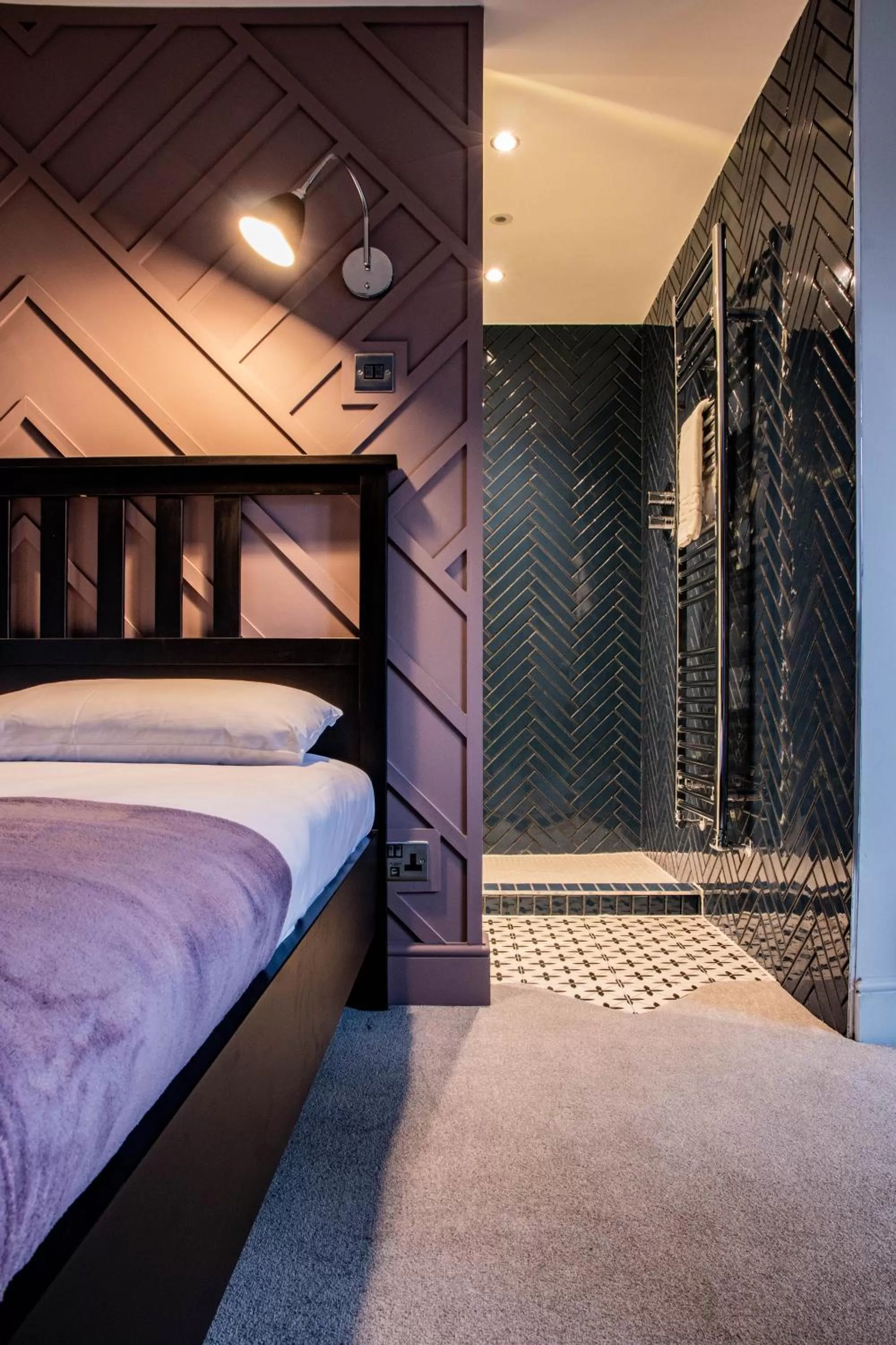 Bed in The Jacobean Hotel