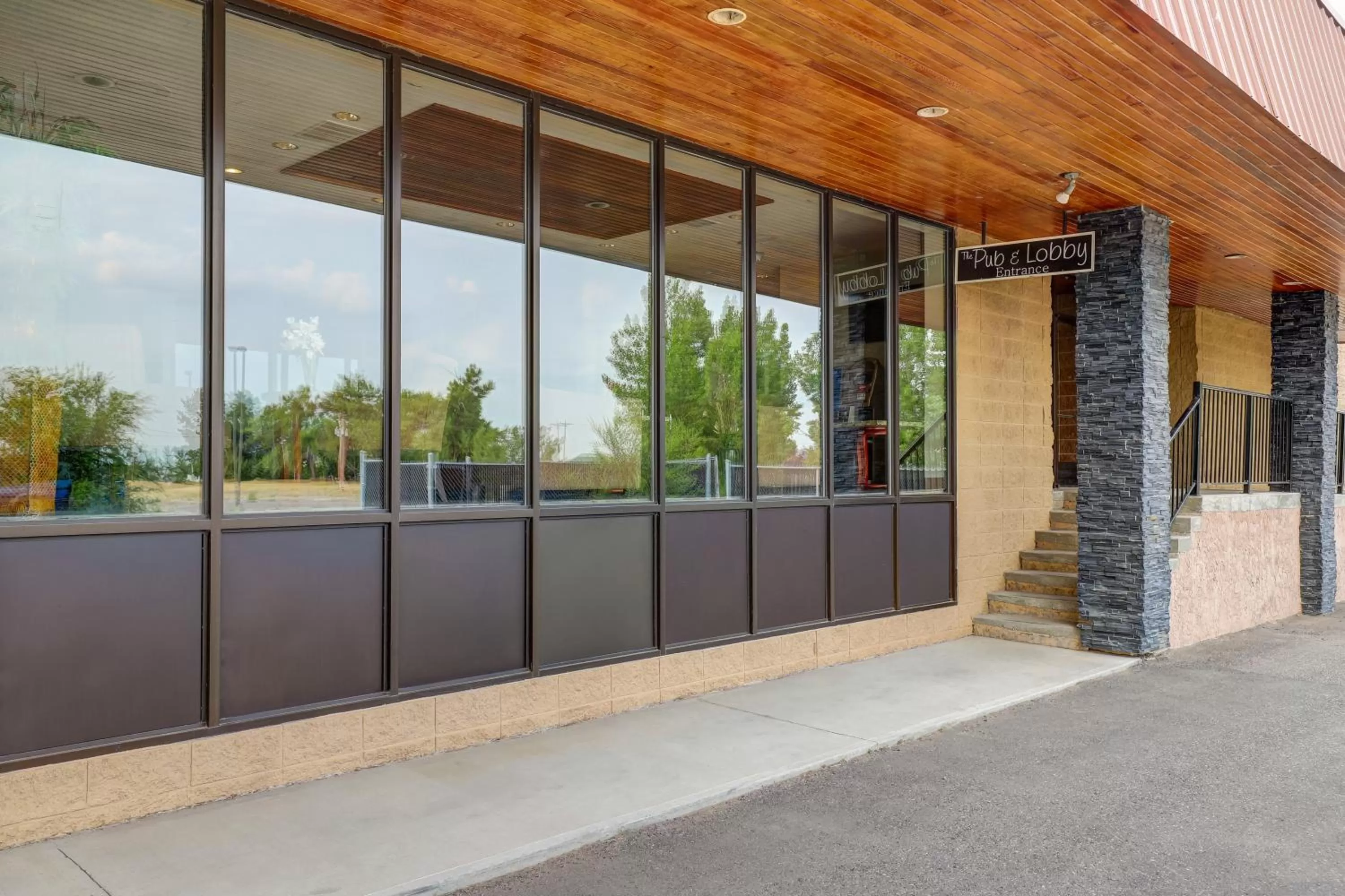 Property building in Motel 6 Brooks AB