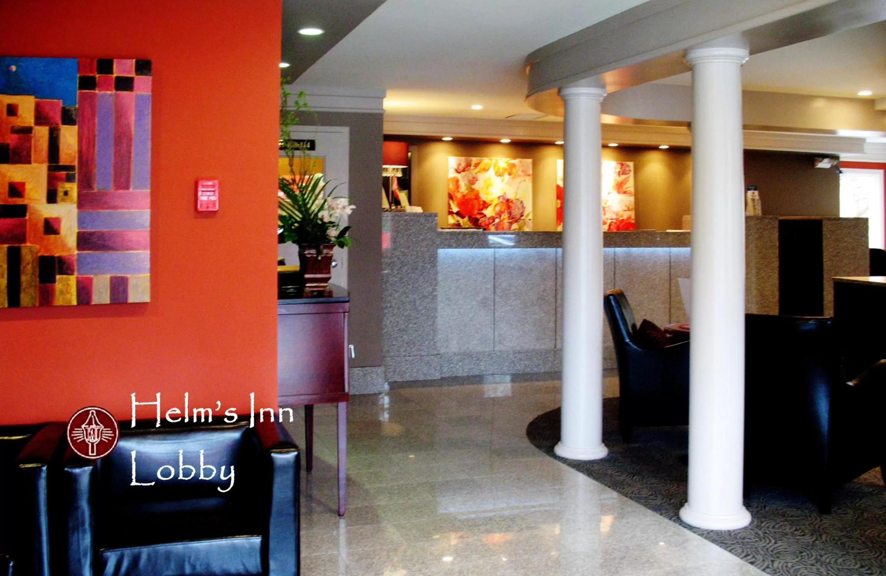Lobby or reception in Helm's Inn