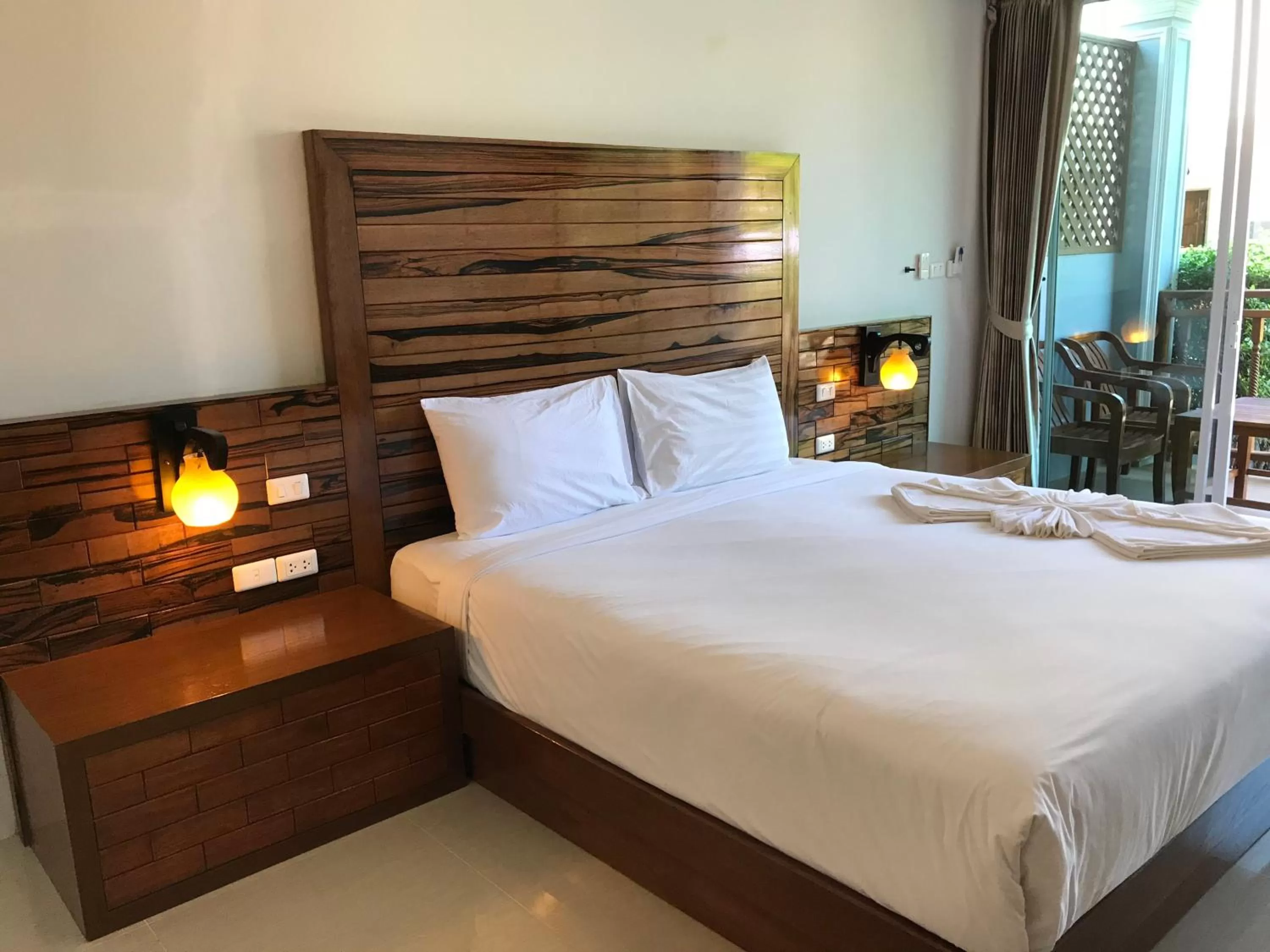 Bed in Pratum Resort