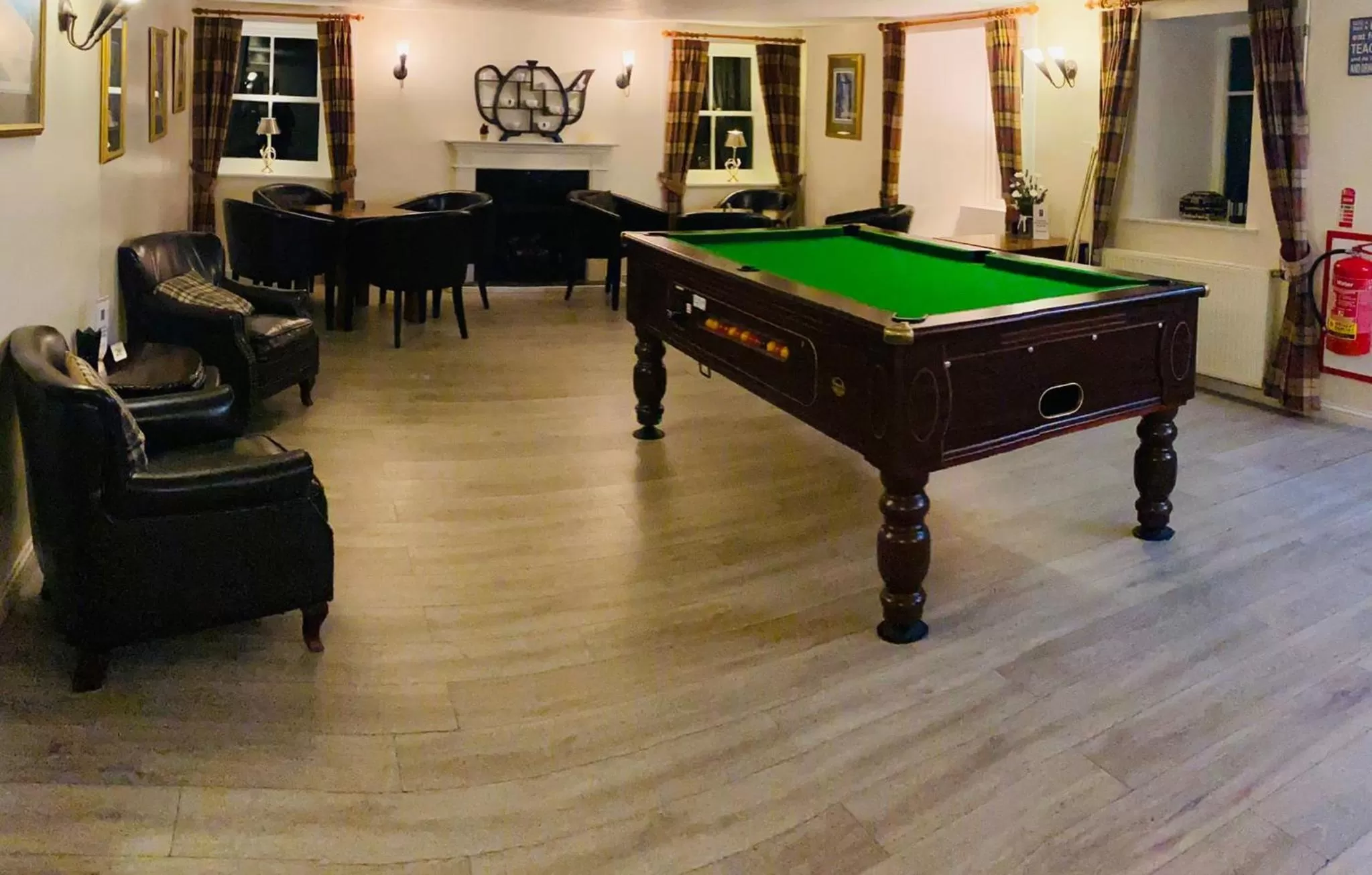 Game Room in Bridge of Cally Hotel