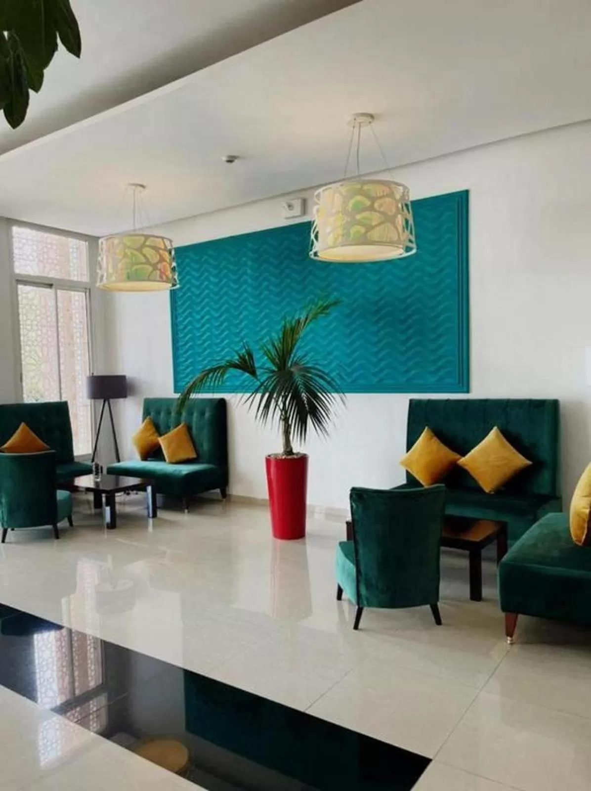 Seating area in Relax Hotel Kenitra