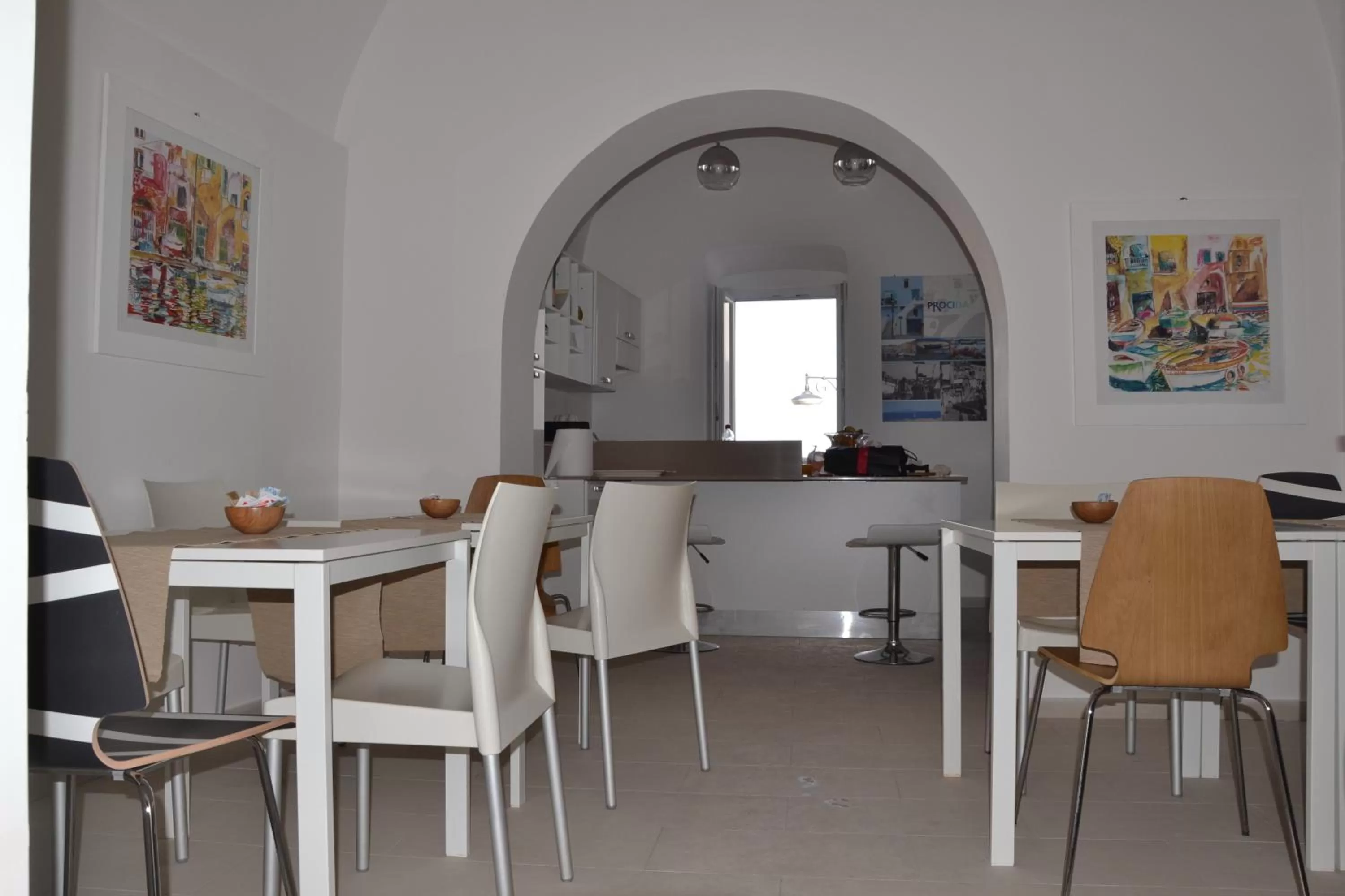 Communal kitchen in Terra Murata Boutique b&b