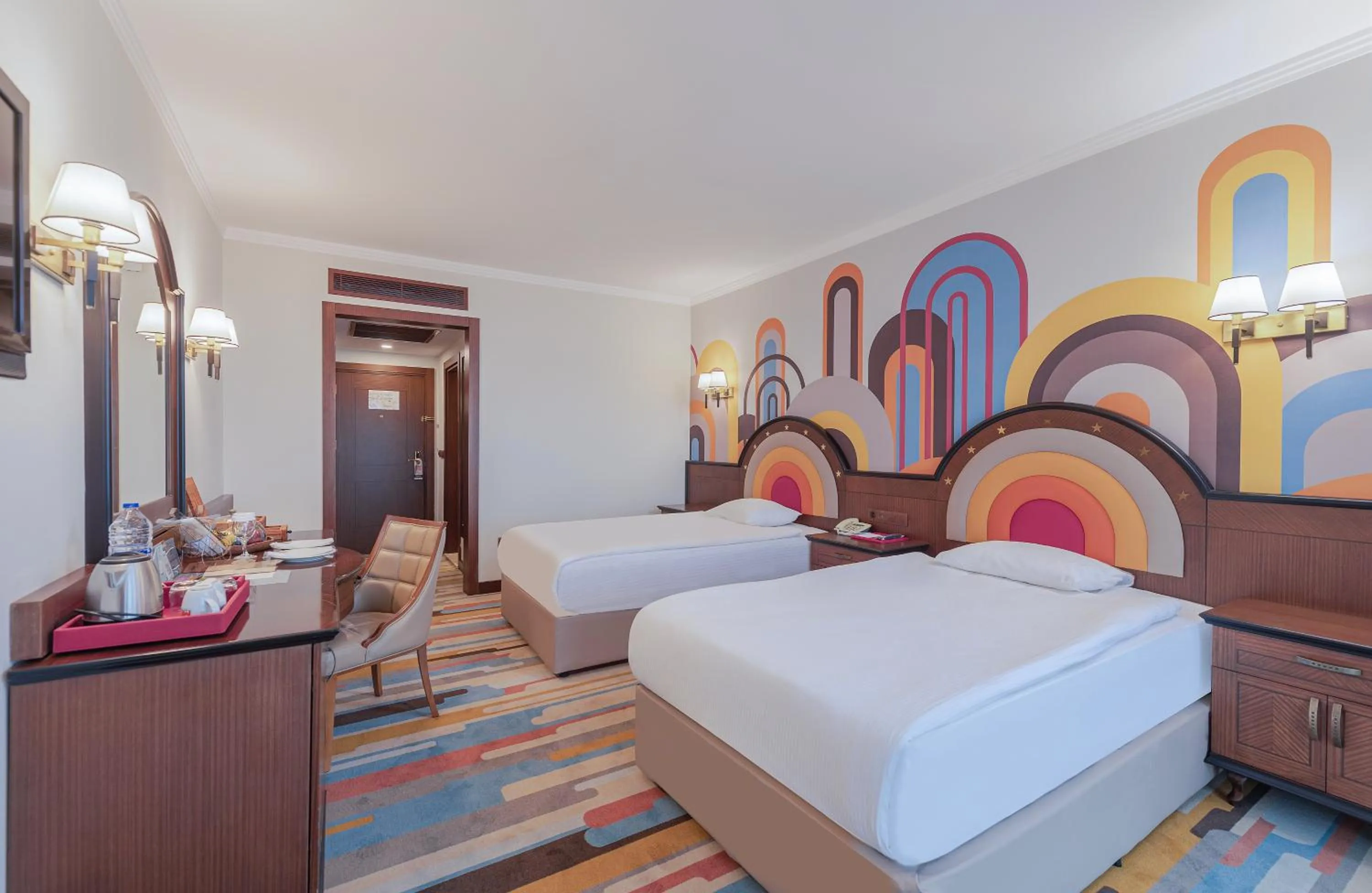 Bedroom, Bed in Megasaray Westbeach Antalya