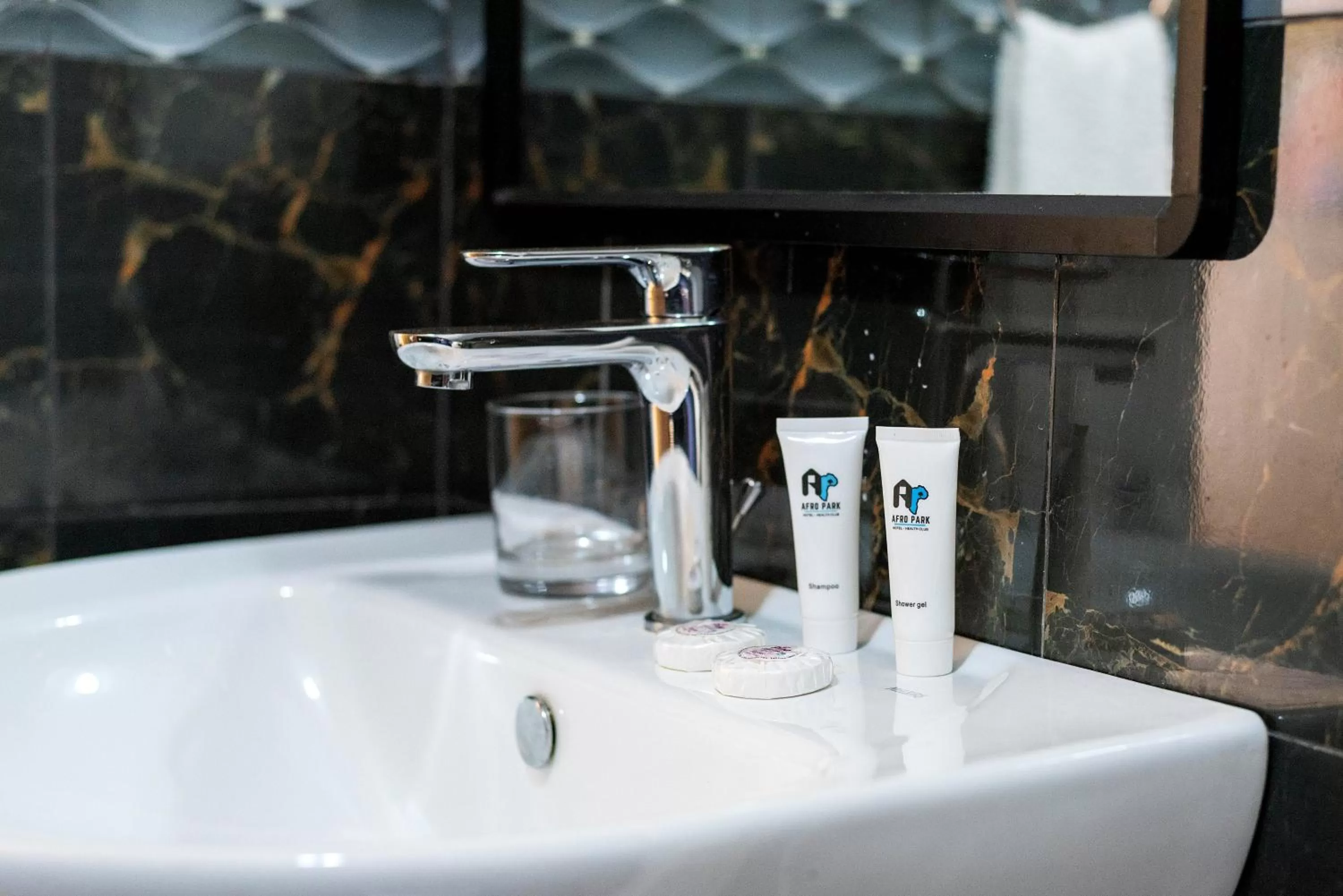 Bathroom in Afro Park Hotel